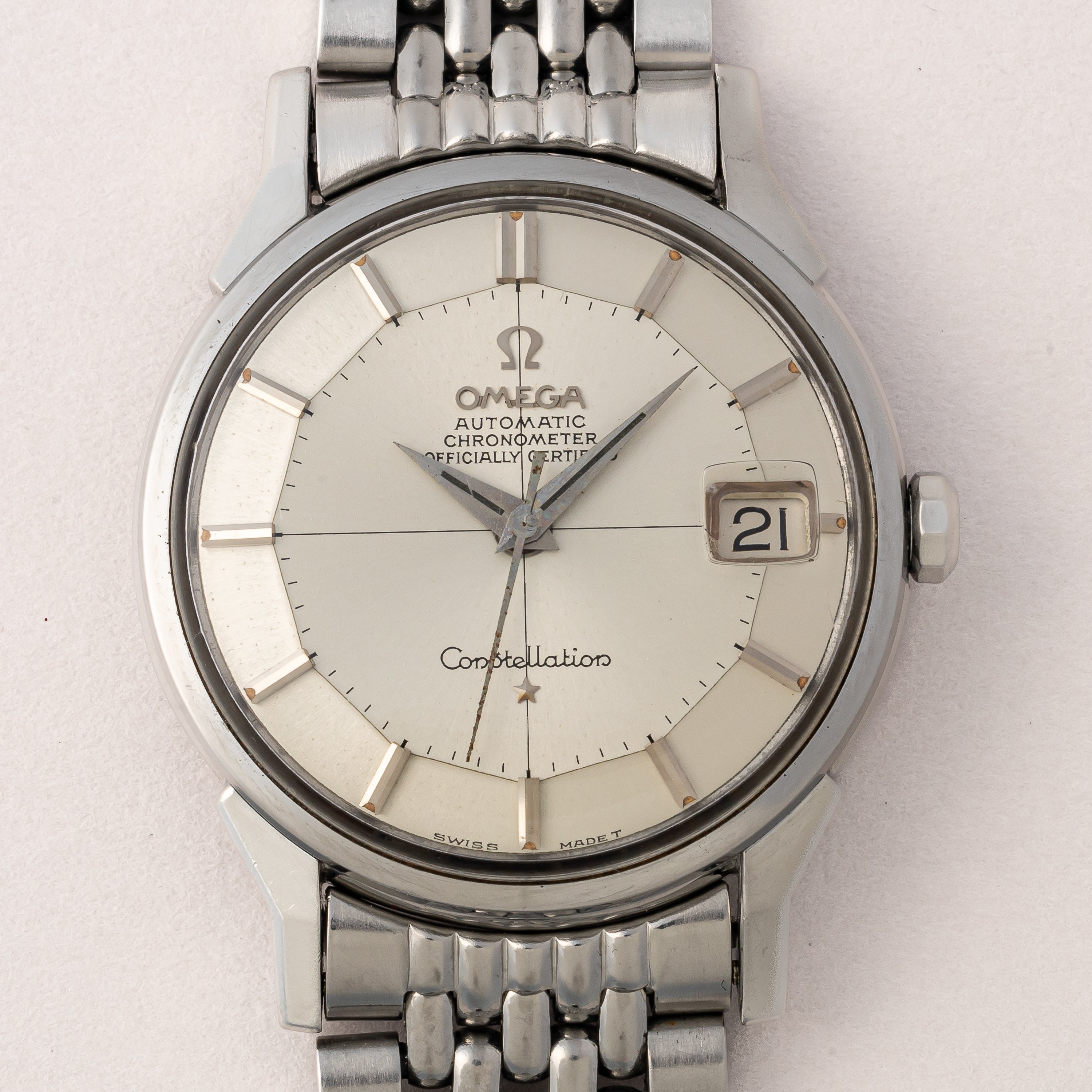 オメガ コンステレーション 12角 1966年製 Ref.168.005 箱、ギャラ付き クロノメーター自動巻き