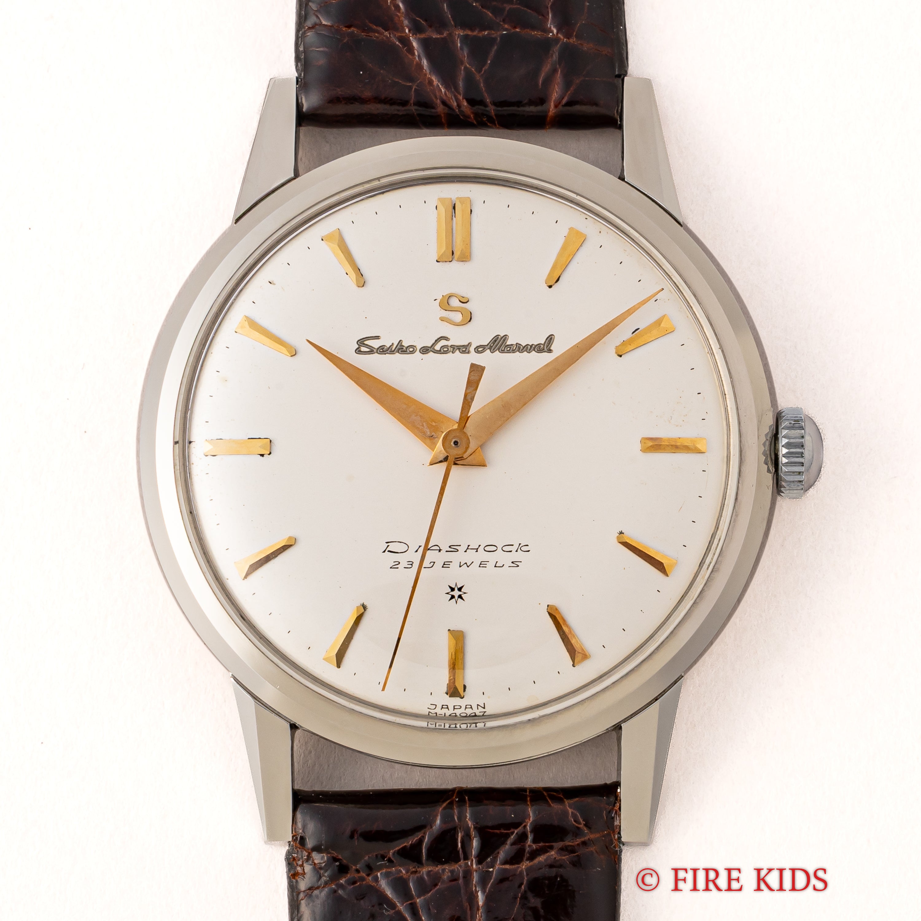 セイコー ロードマーベル初期型 1959年製 手巻き S蛇 彫SD文字盤 Ref.14056 純正尾錠付き