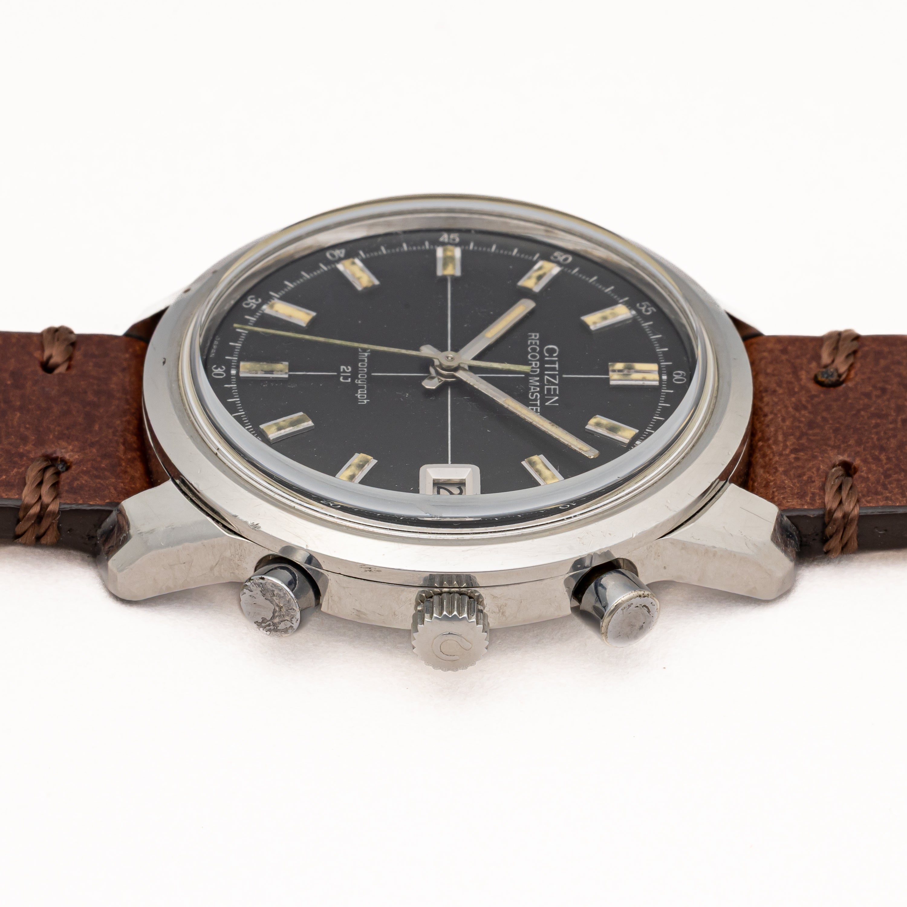 シチズン レコードマスター 1968年製 フライバック クロノグラフ ブラックダイヤル