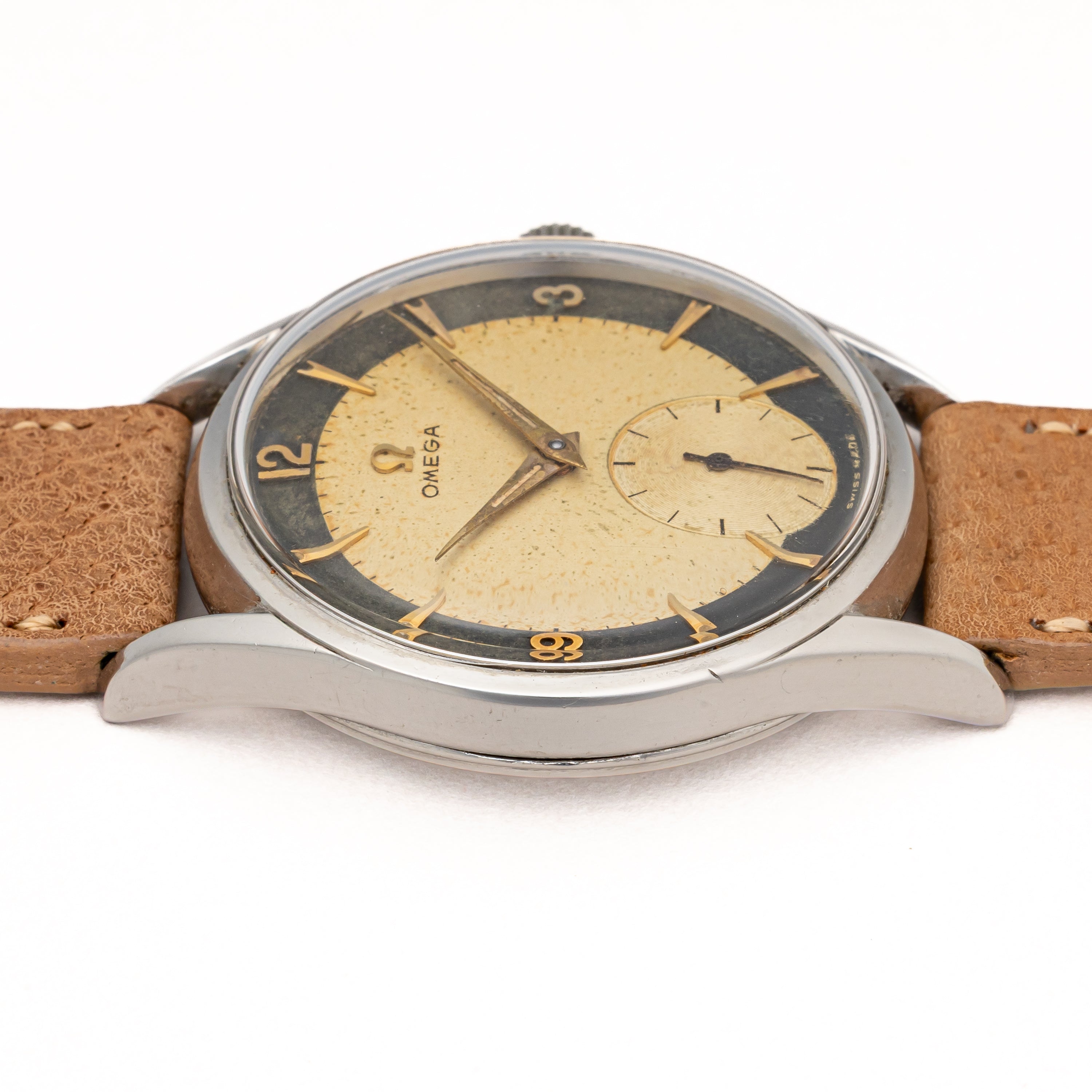 オメガ ブルズアイ 30mmキャリバー 1954年製 手巻き Ref.2791-2 Cal.266 純正尾錠付き