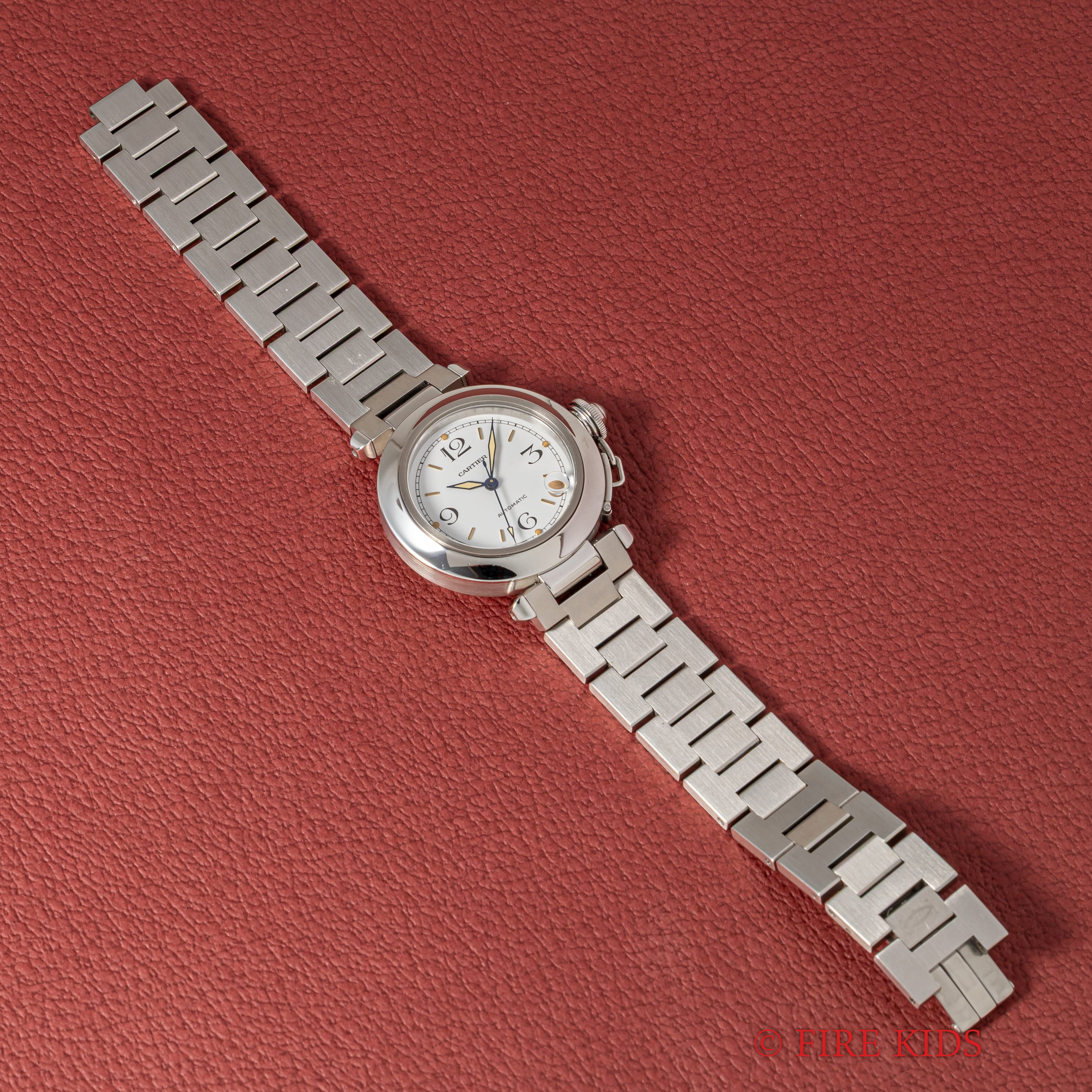 カルティエ パシャC 1990年代製 Ref.2324 ホワイトダイヤル トリチウム夜光 箱・ギャラ付き