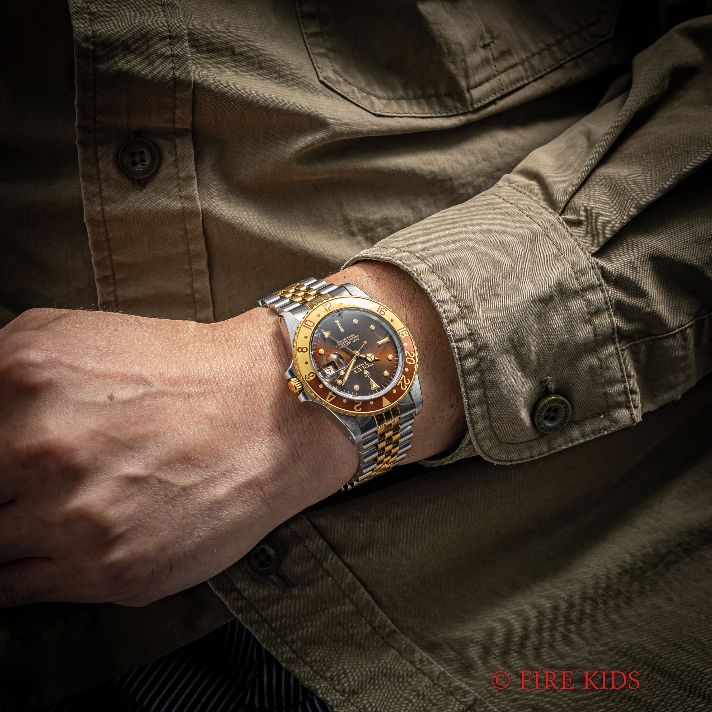 ロレックス GMTマスター 1979年製 茶ツボ Ref.16753 ルートビア オールトリチウム