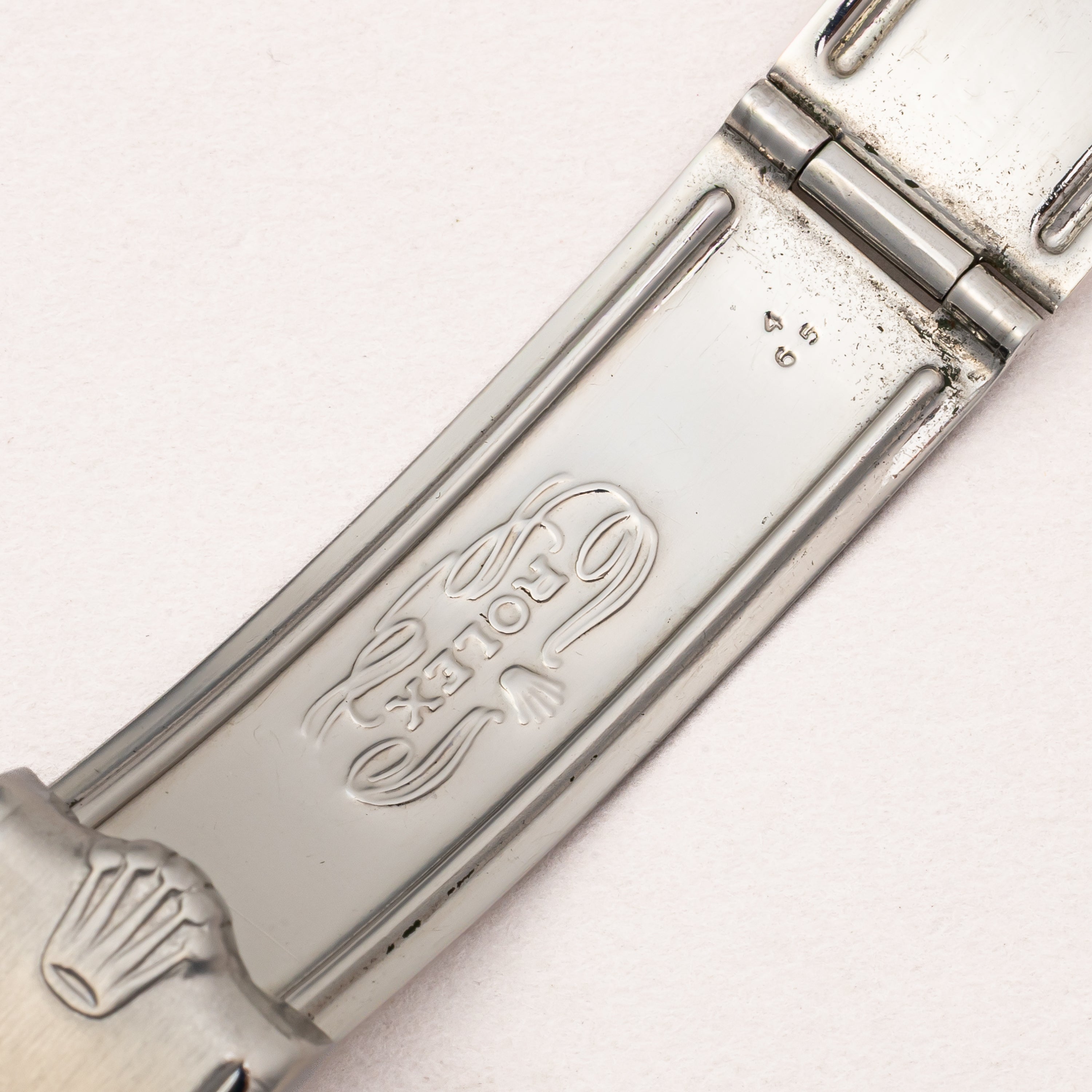 ロレックス セミバブルバック Ref.6084 エクスプローラーダイヤル 1953年製 自動巻き 純正リベットブレス
