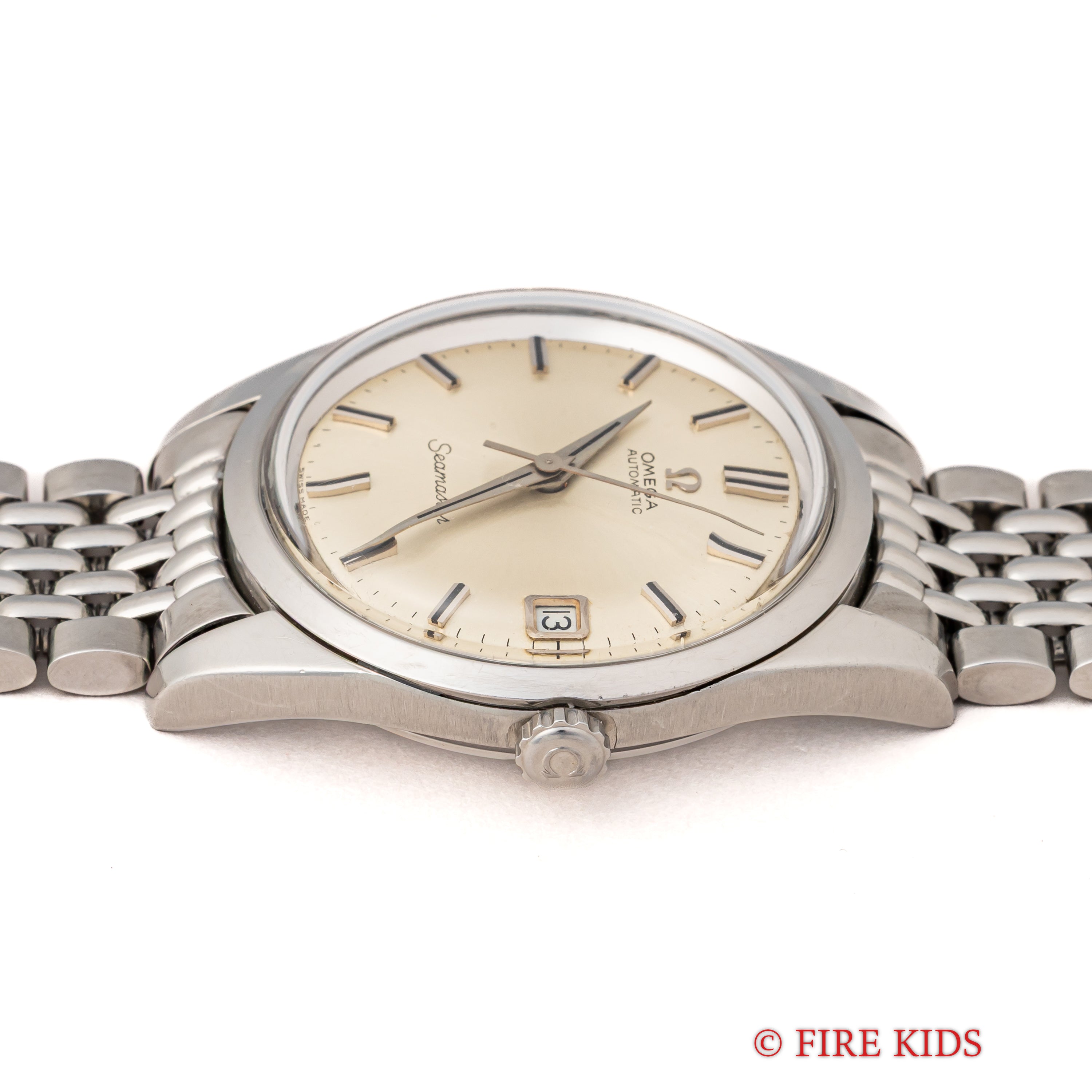 オメガ シーマスター 1966年製 Ref.166.010 自動巻 Cal.562 シルバーダイヤル 純正ライスブレス