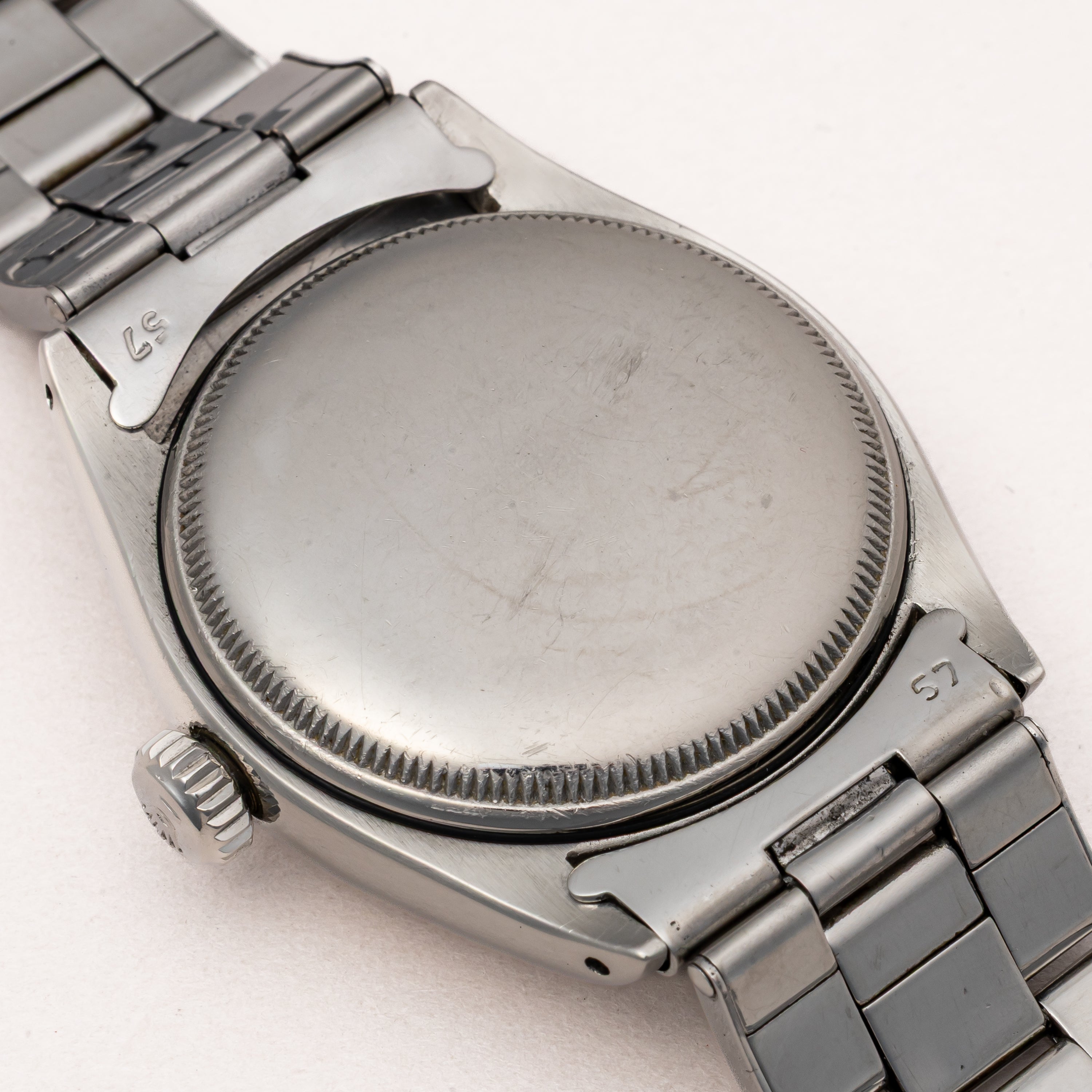 ロレックス セミバブルバック Ref.6084 エクスプローラーダイヤル 1953年製 自動巻き 純正リベットブレス