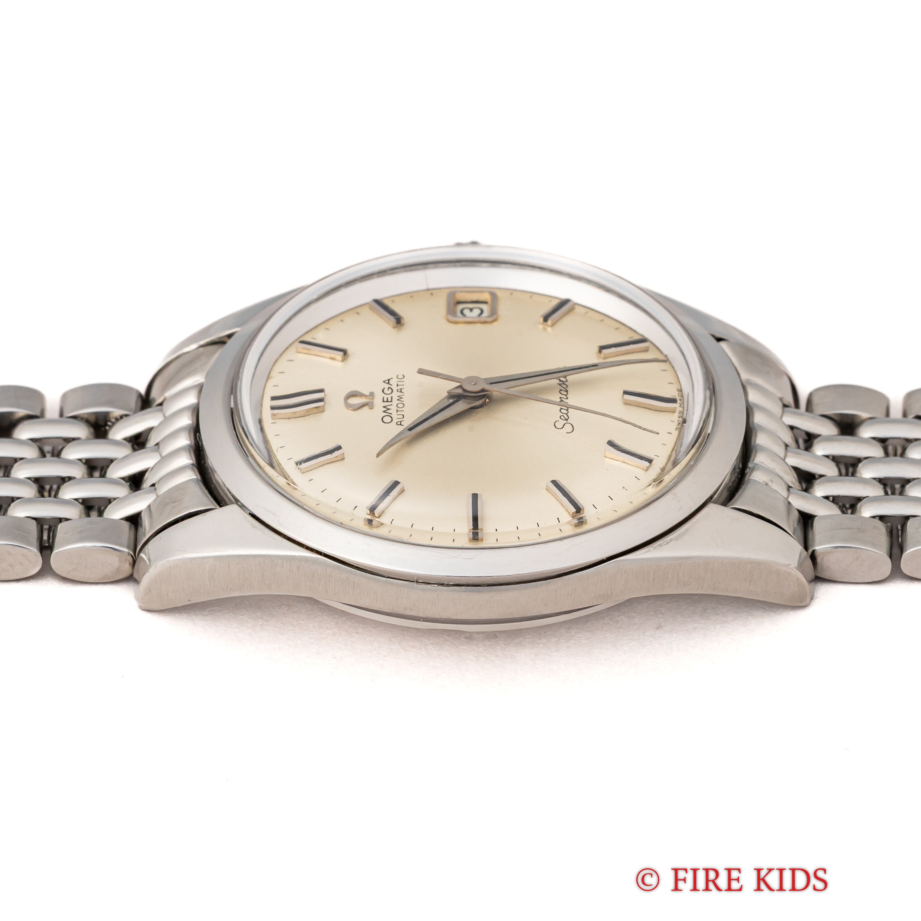オメガ シーマスター 1966年製 Ref.166.010 自動巻 Cal.562 シルバーダイヤル 純正ライスブレス
