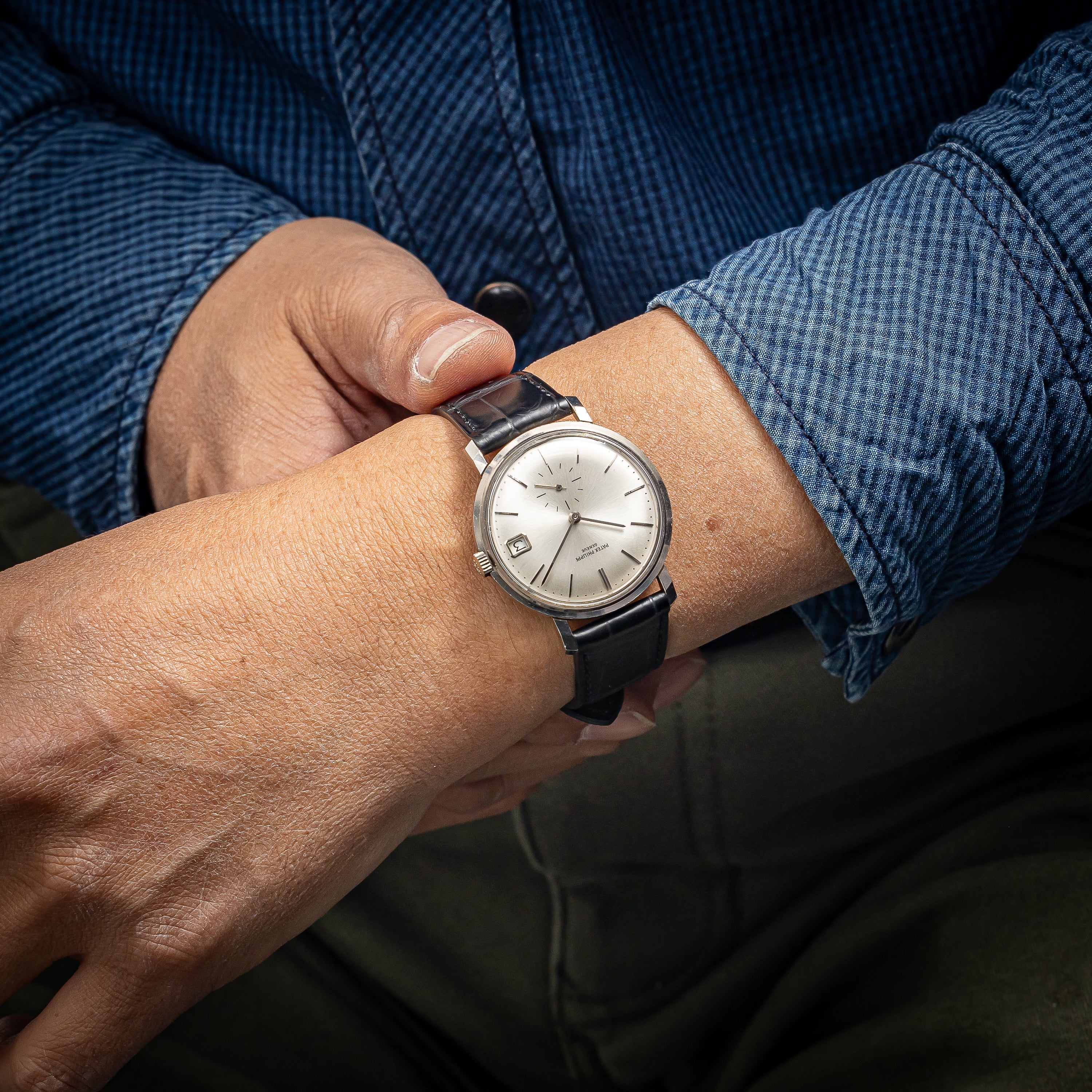 パテックフィリップ カラトラバ 1969年製 Ref.3445 Cal.27-460M 自動巻 18金無垢ホワイトゴールド アーカイブ付き