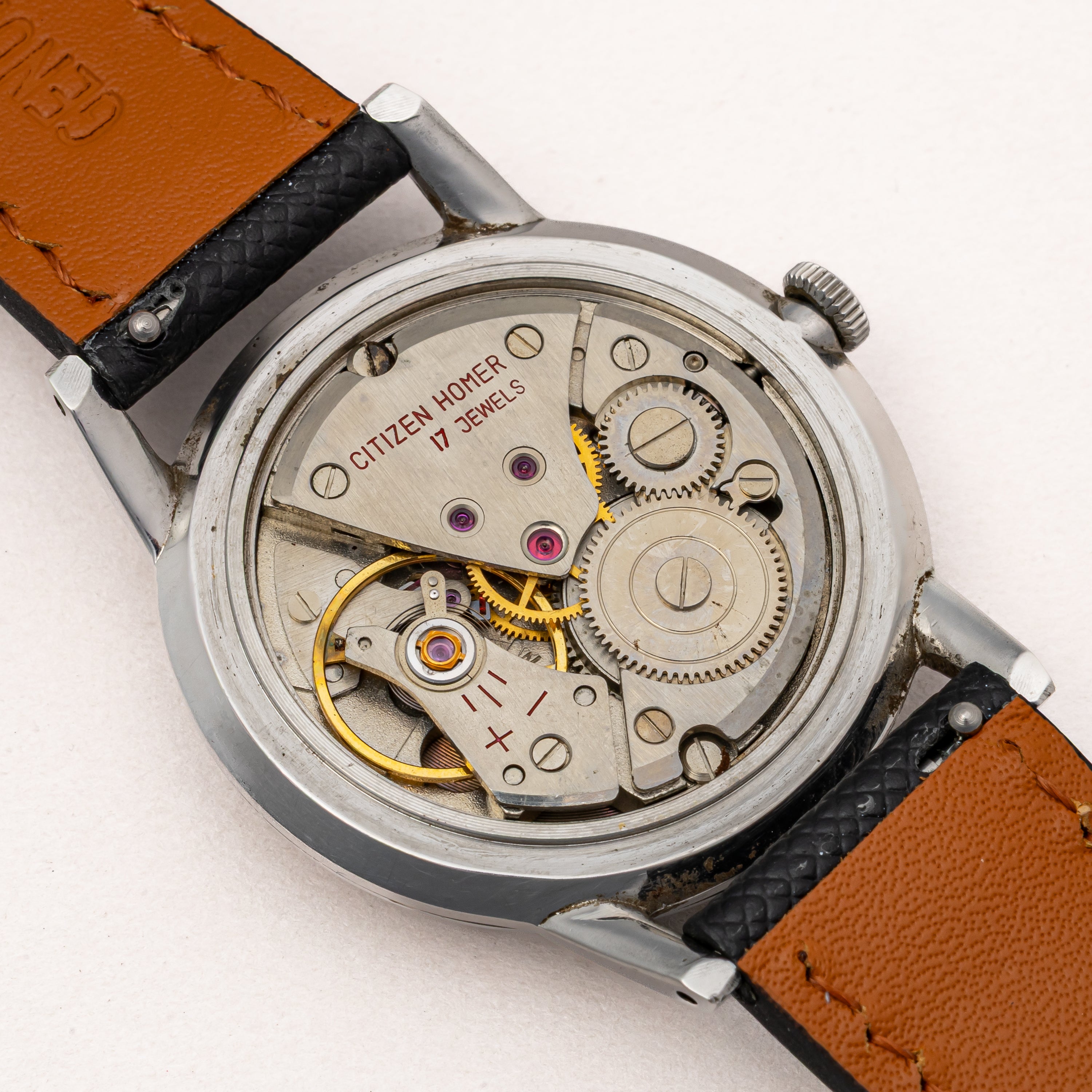 シチズン ホーマー 1962年製 手巻き 希少全数字文字盤 パラショック