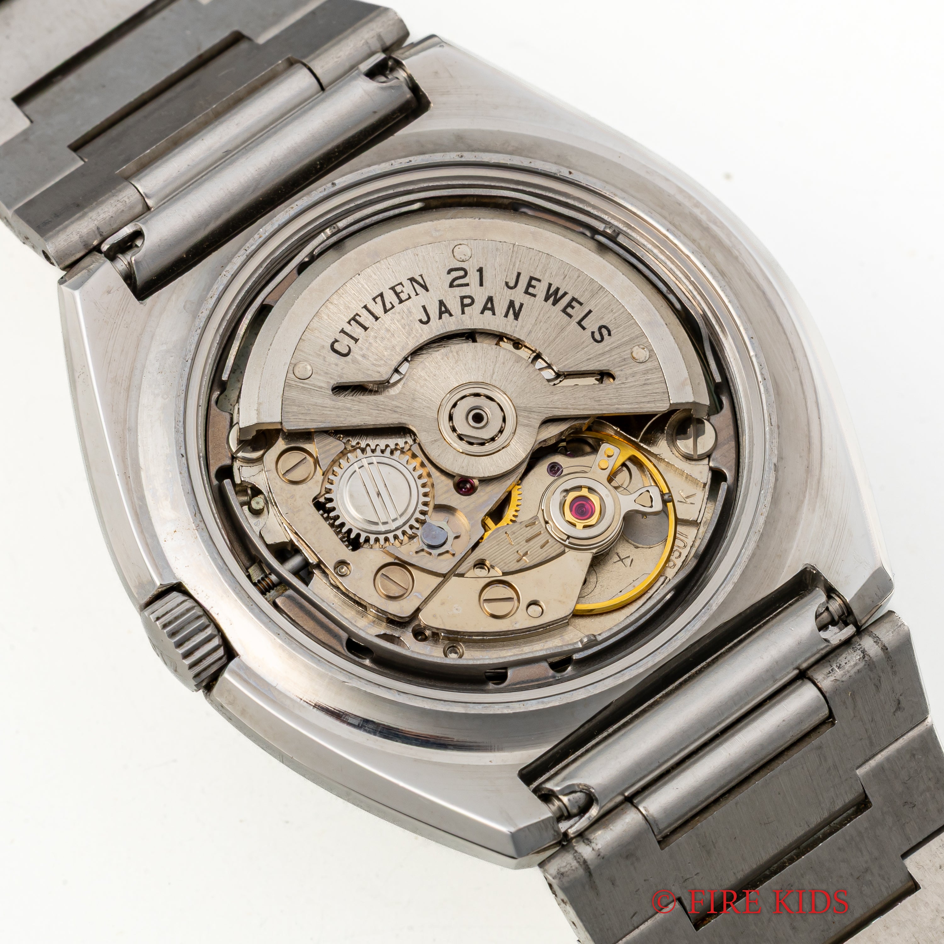 シチズン Ref.4-652461Y 1973年製 カットガラス グリーンダイヤル 純正ブレス 自動巻き デイデイト