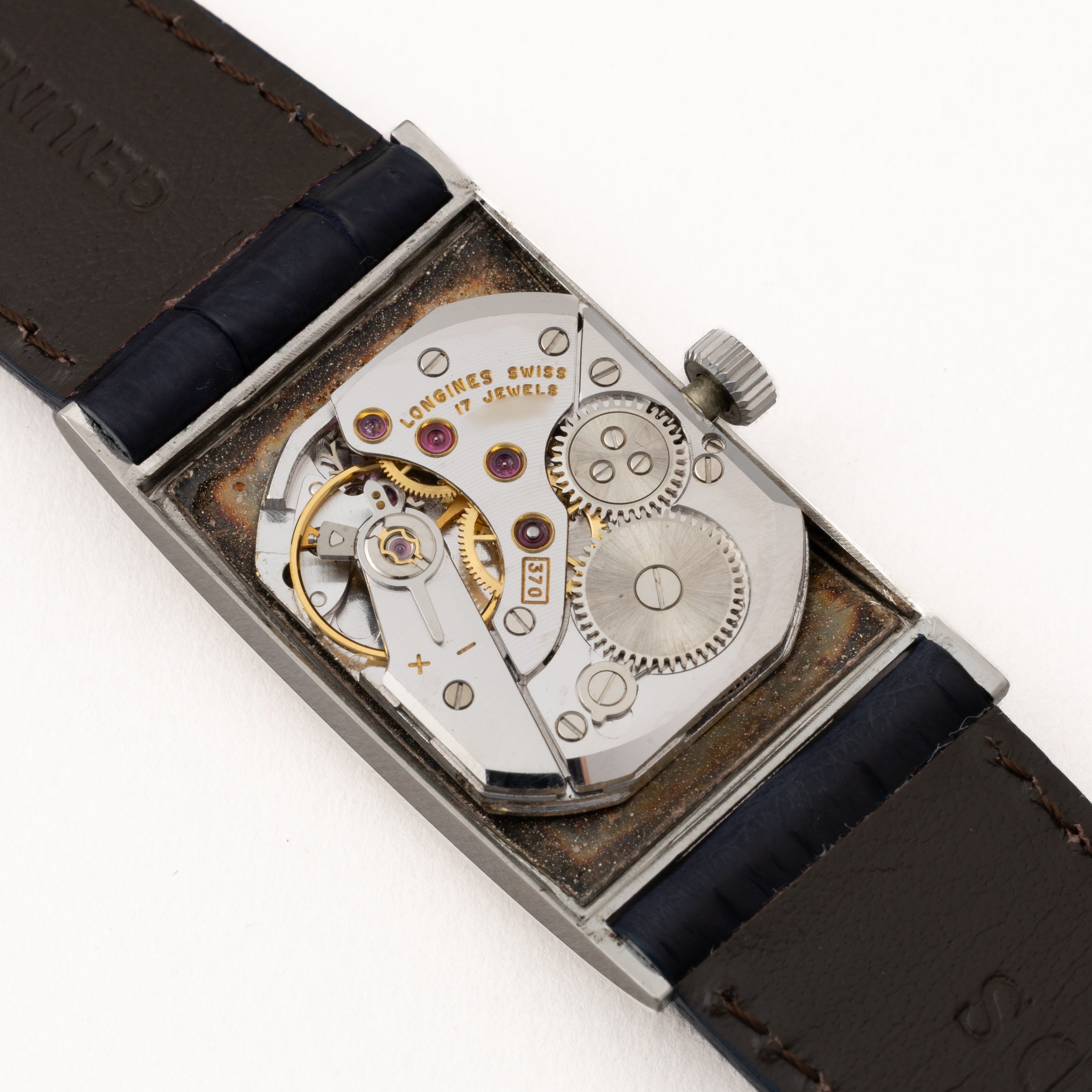 ロンジン レクタンギュラー 1967年製 ローマンダイヤル 手巻 Cal. 370 純正尾錠付き