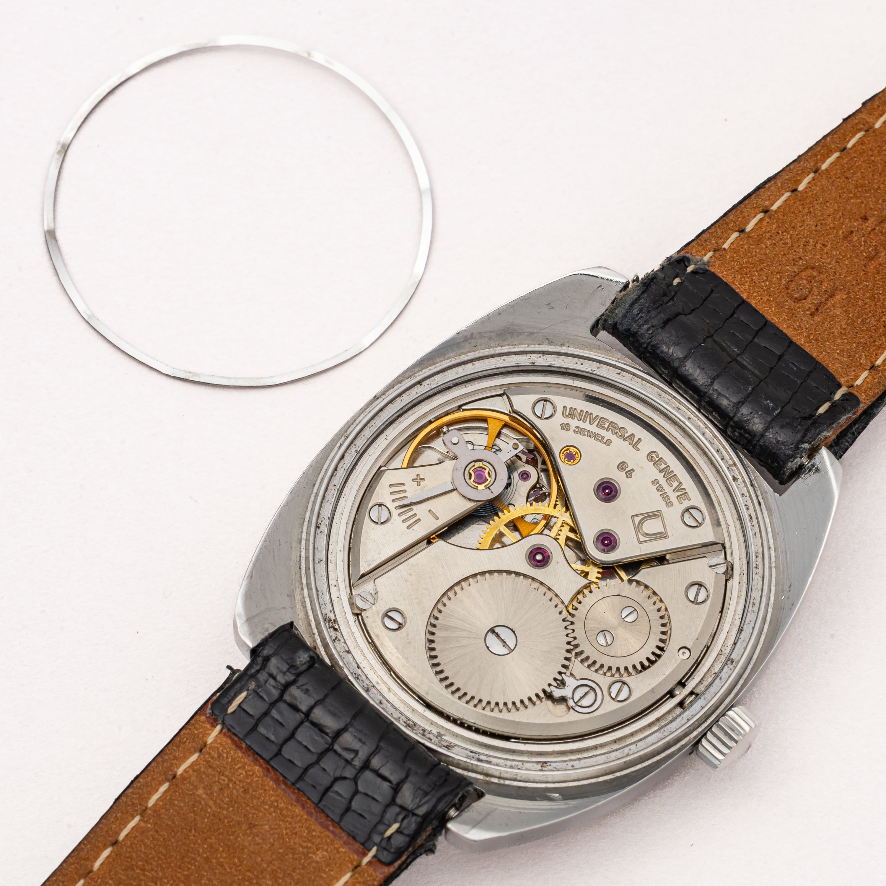 ユニバーサルジュネーブ イタリア国鉄 鉄道時計 1960年代 手巻き スモールセコンド