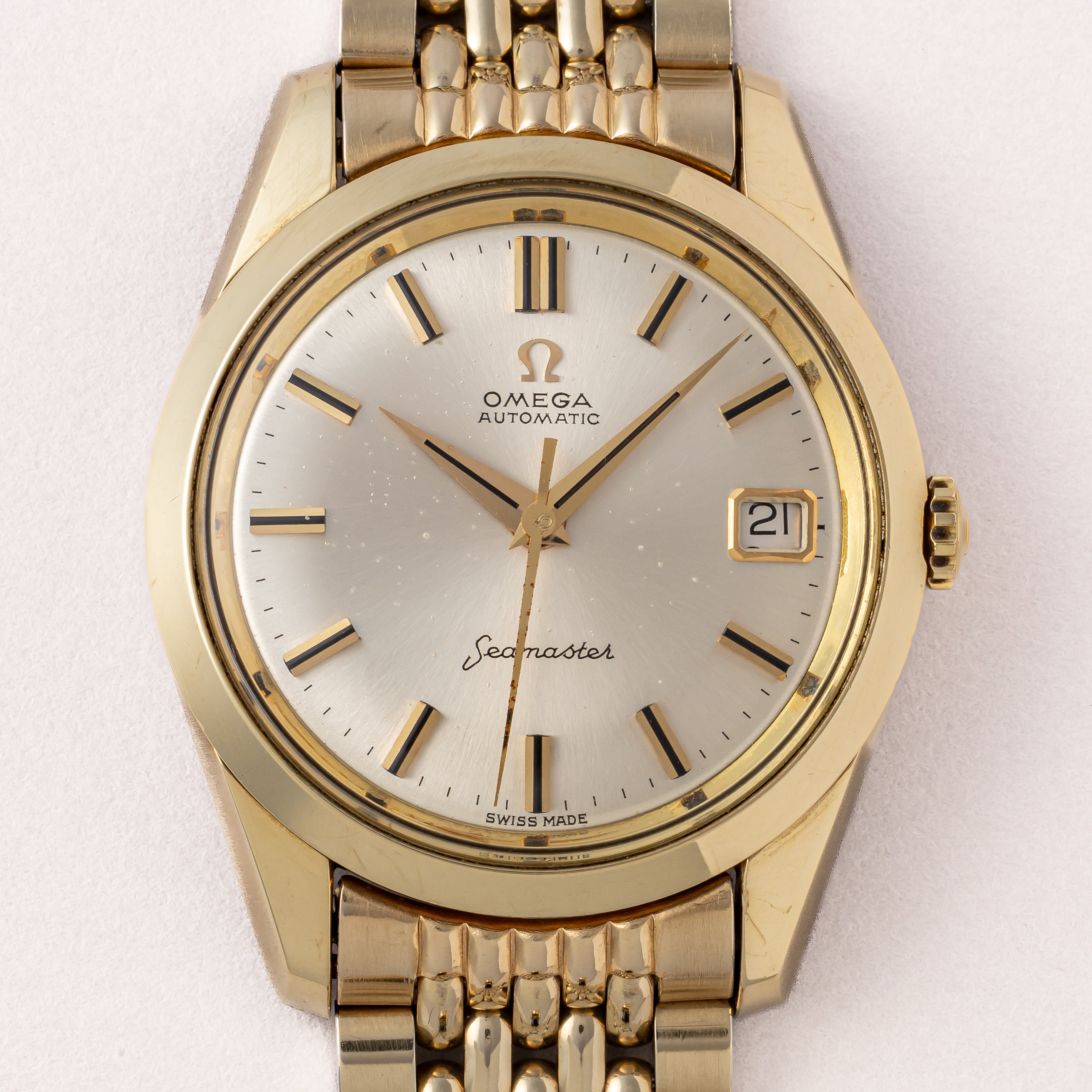 オメガ シーマスター 金張り 1969年製 Ref.166.010 ブレス付き