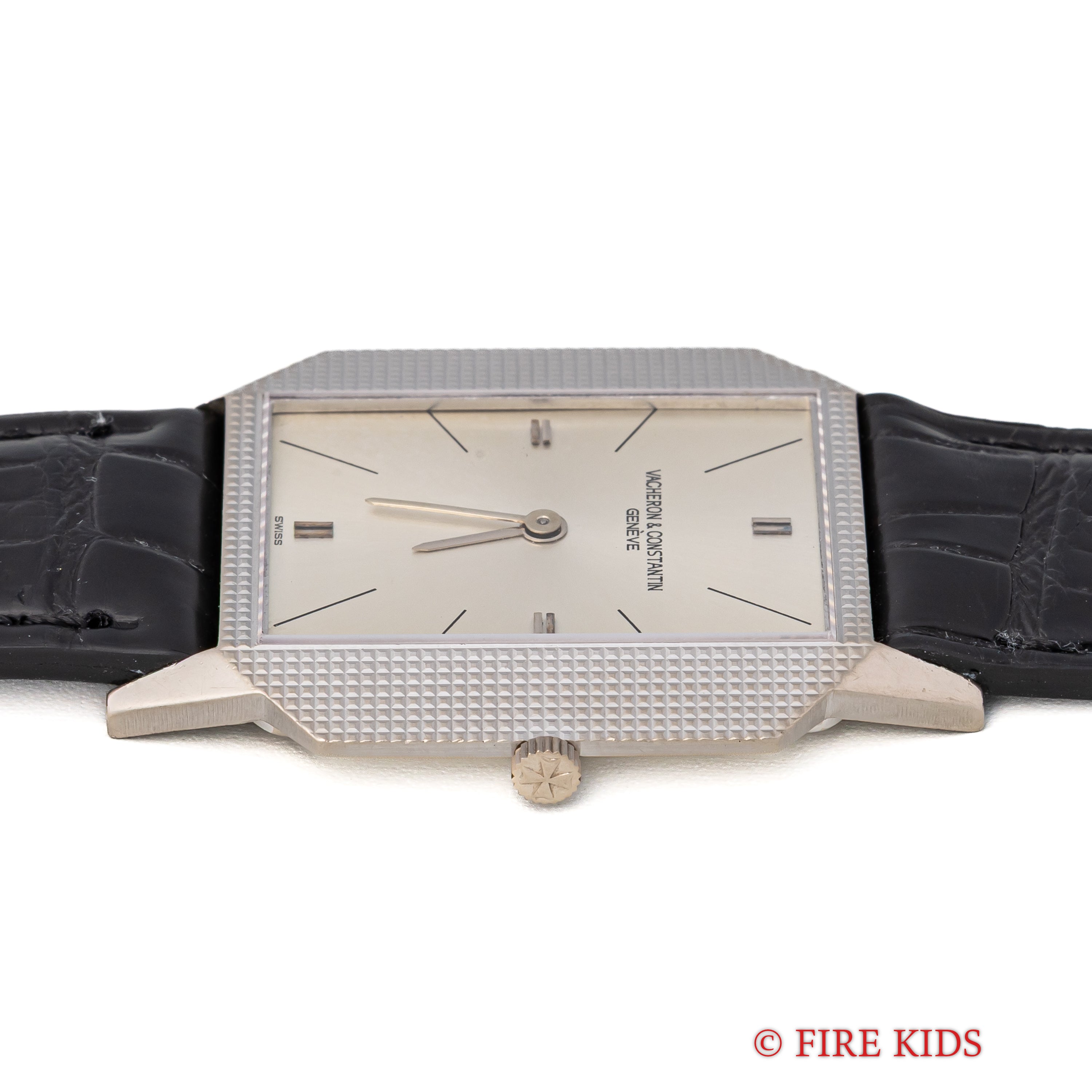 ヴァシュロン・コンスタンタン 18金無垢ホワイトゴールドスクエアケース 1970年代製 手巻 Cal.1003 Ref.6989