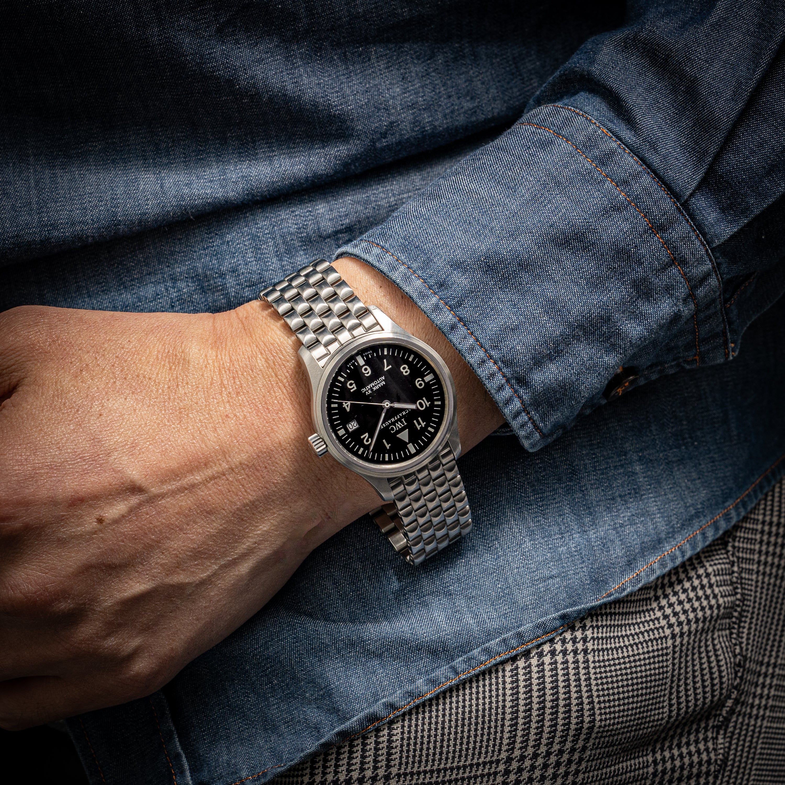 IWC 2001年製 マーク15 ブレス付き 箱、ギャラ付き パイロットウォッチ