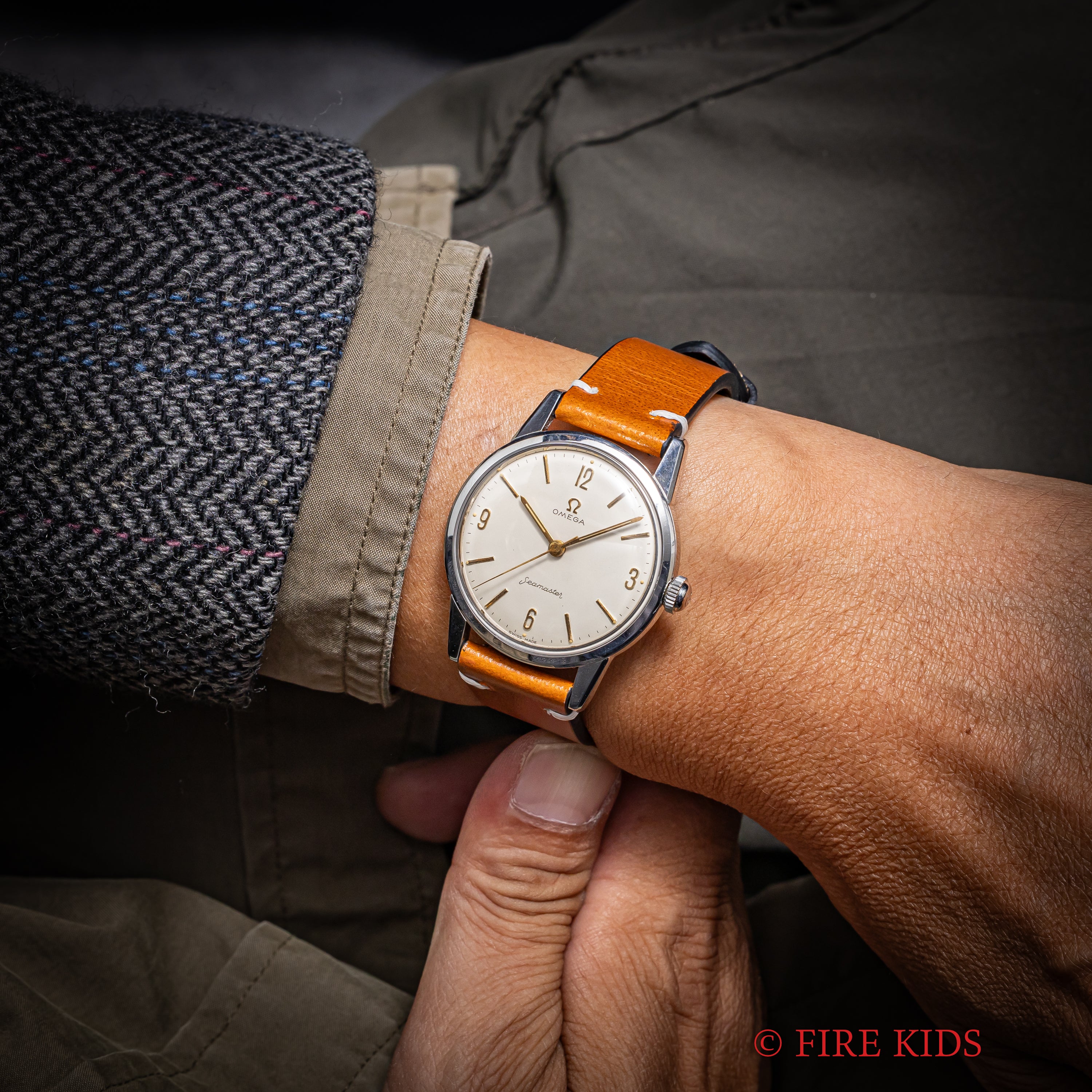 オメガ シーマスター 30mmキャリバー 手巻 Cal.285 1959年製 アラビアダイヤル