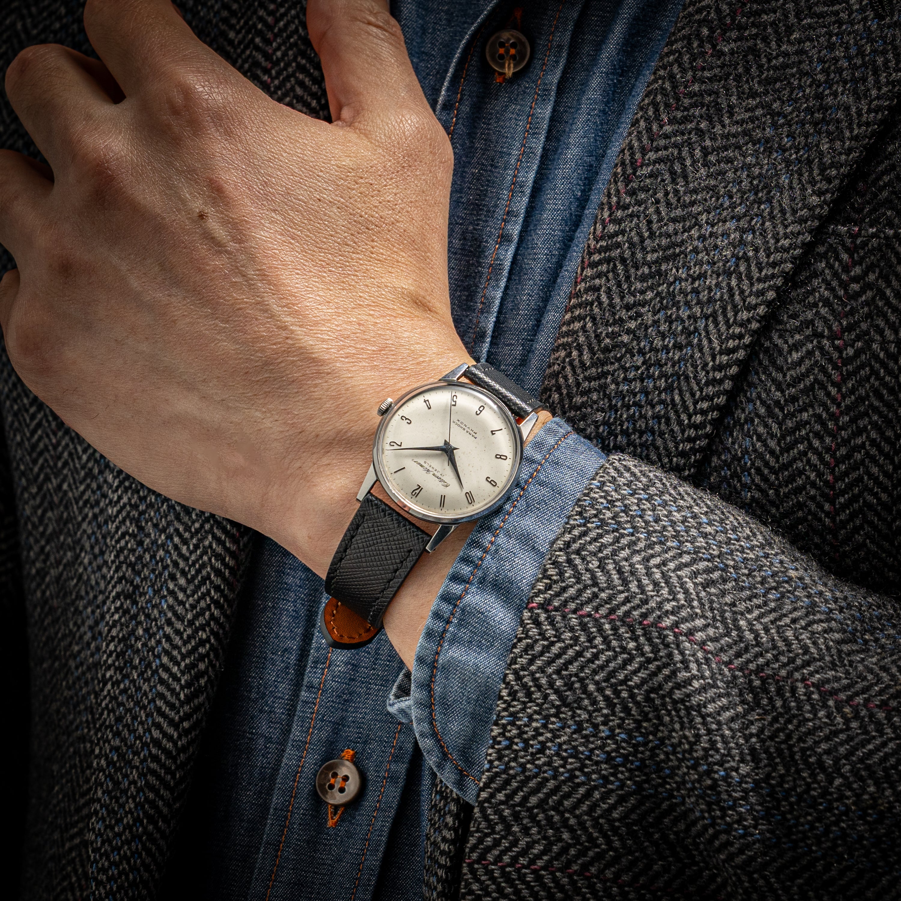 シチズン ホーマー 1962年製 手巻き 希少全数字文字盤 パラショック