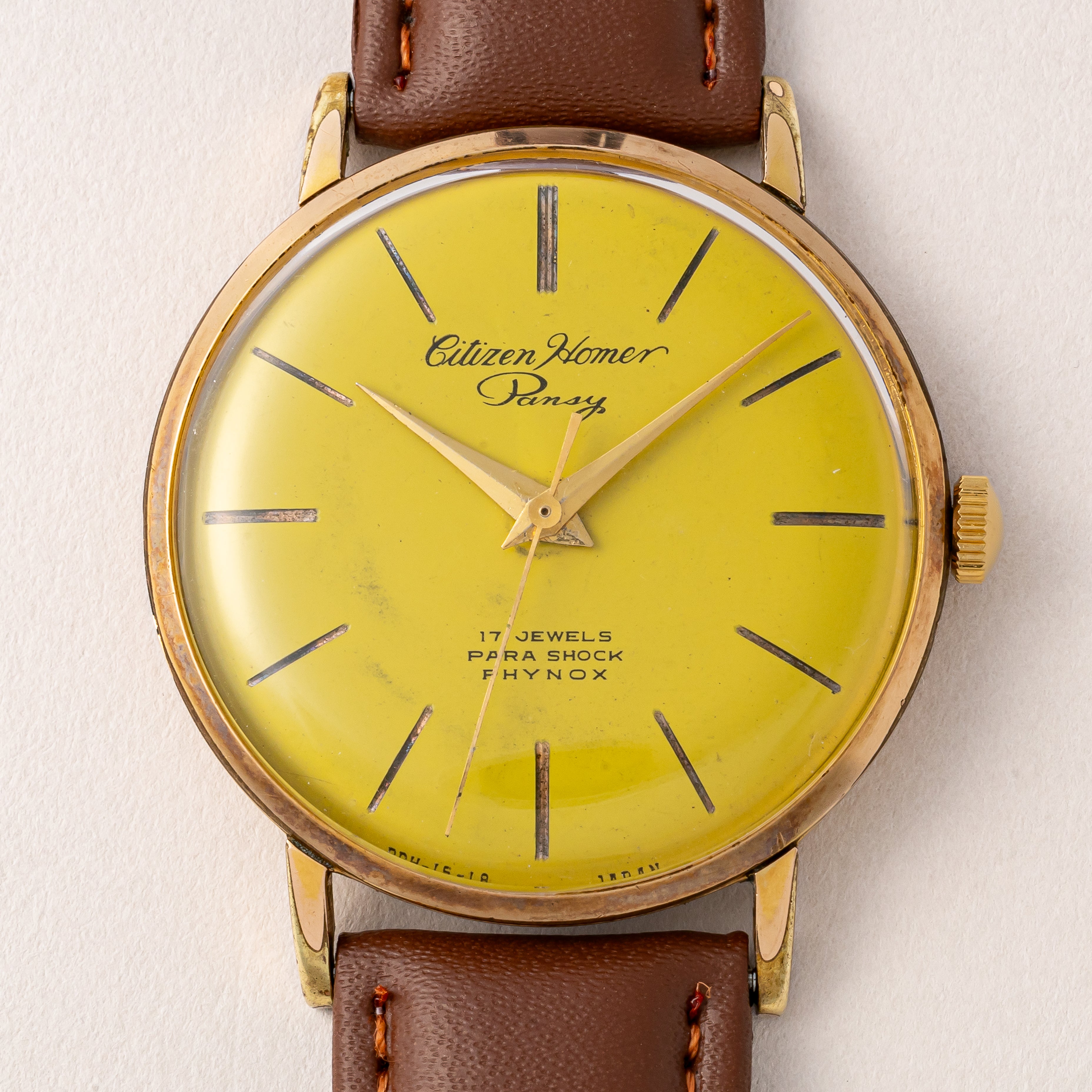 シチズン ホーマー パンジー 1962年製 Ref.H015303 C.G.P イエローダイヤル