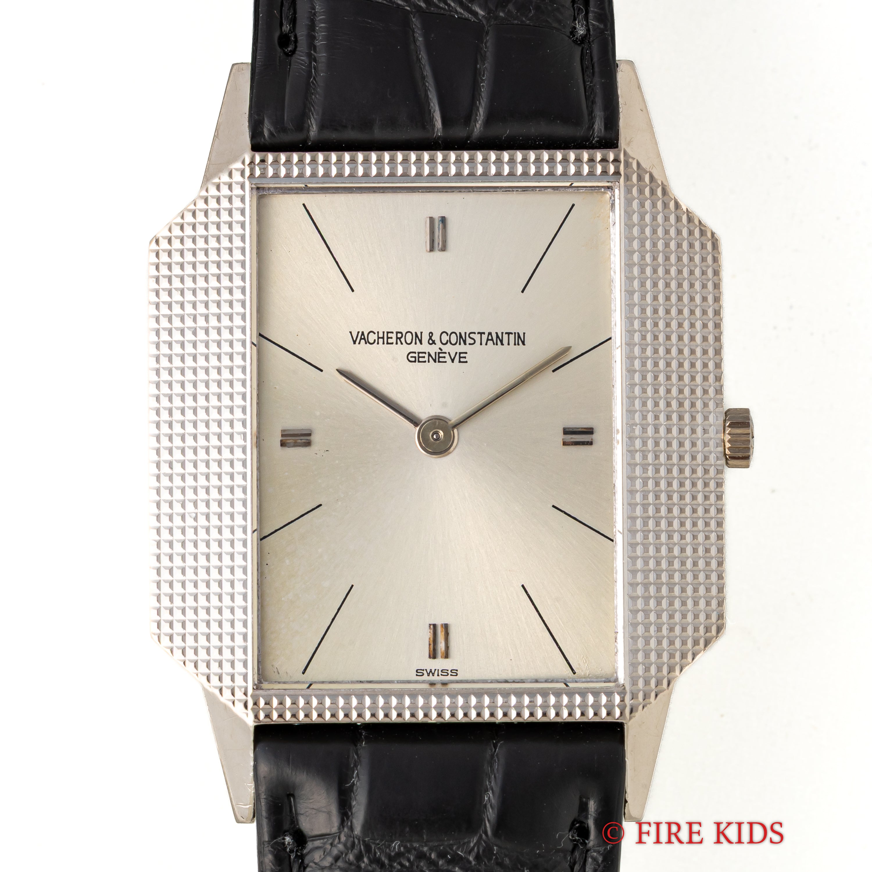 ヴァシュロン・コンスタンタン 18金無垢ホワイトゴールドスクエアケース 1970年代製 手巻 Cal.1003 Ref.6989
