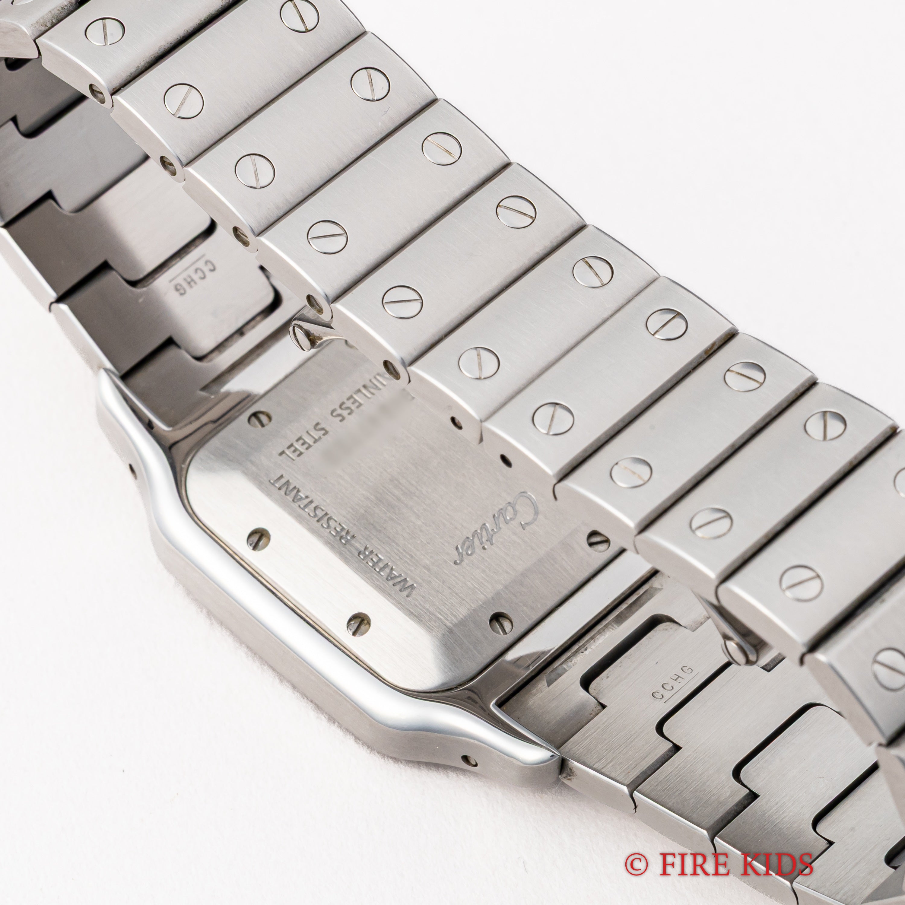 カルティエ サントスガルべ LMサイズ 自動巻き 2002年製 SIHH2000本限定モデル グレーダイヤル