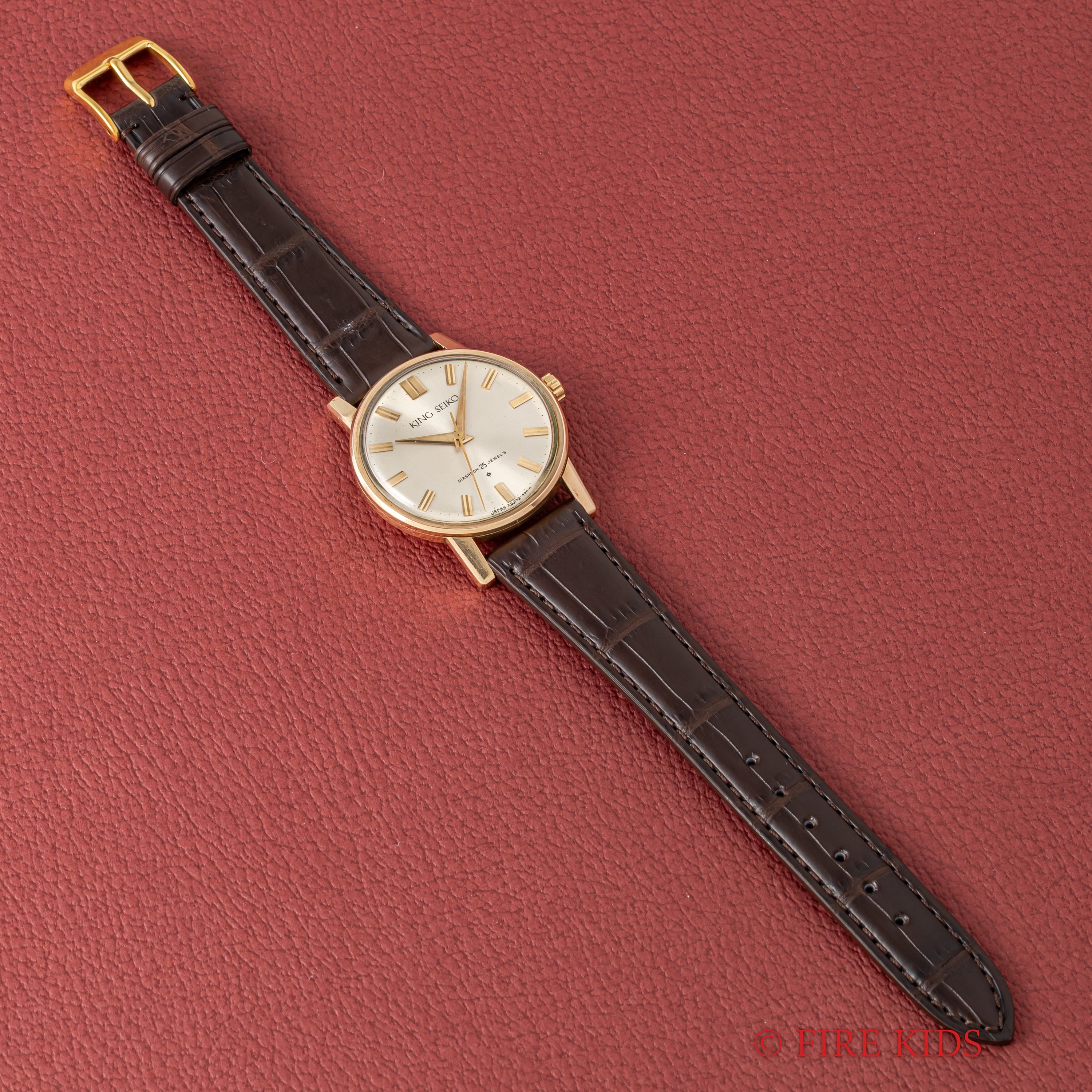 キングセイコーファーストモデル 1963年製 100ミクロン金張り Ref. J14102 KS