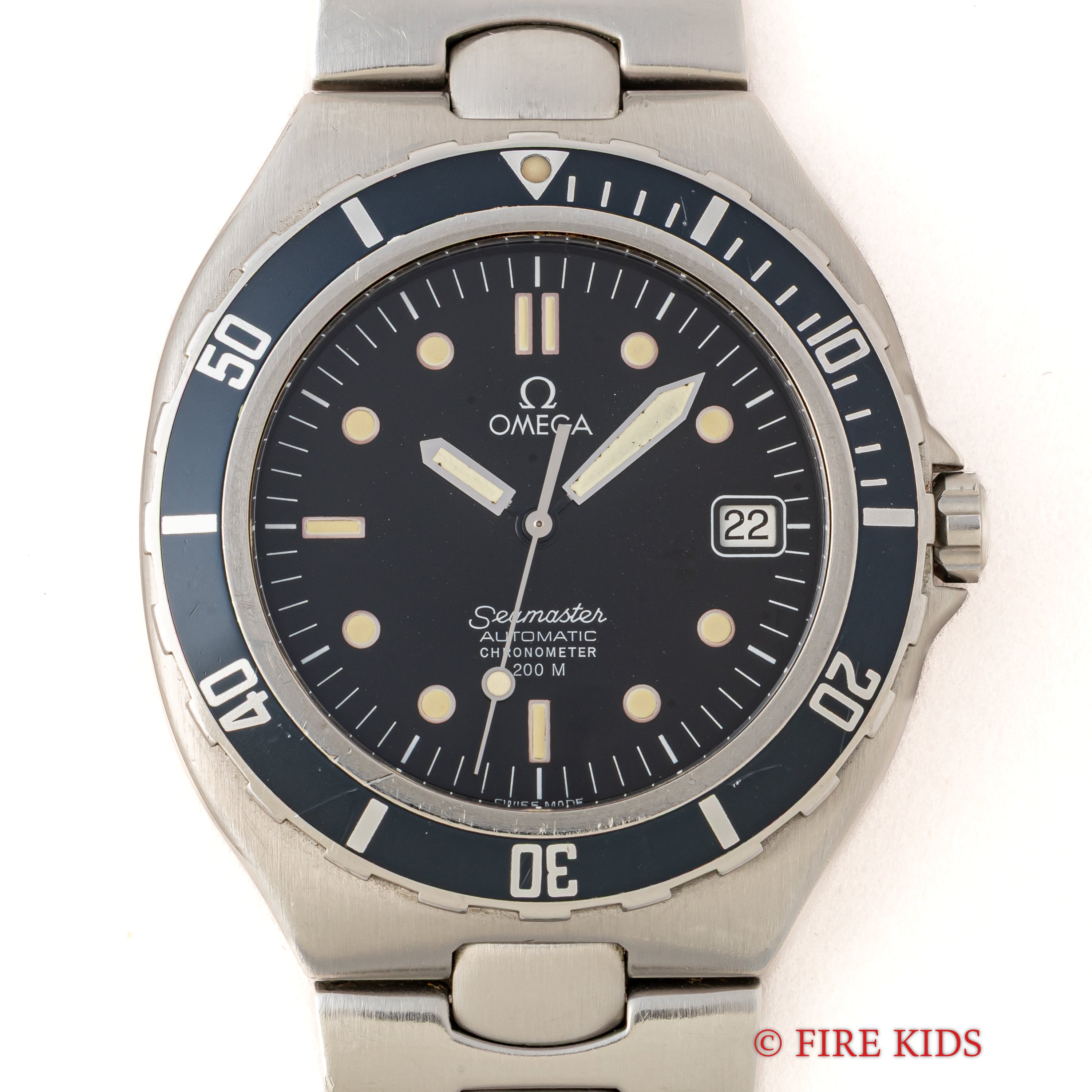 オメガ シーマスター200m プレボンド ラージケース 1988年製 Ref.368.1041 自動巻クロノメーター