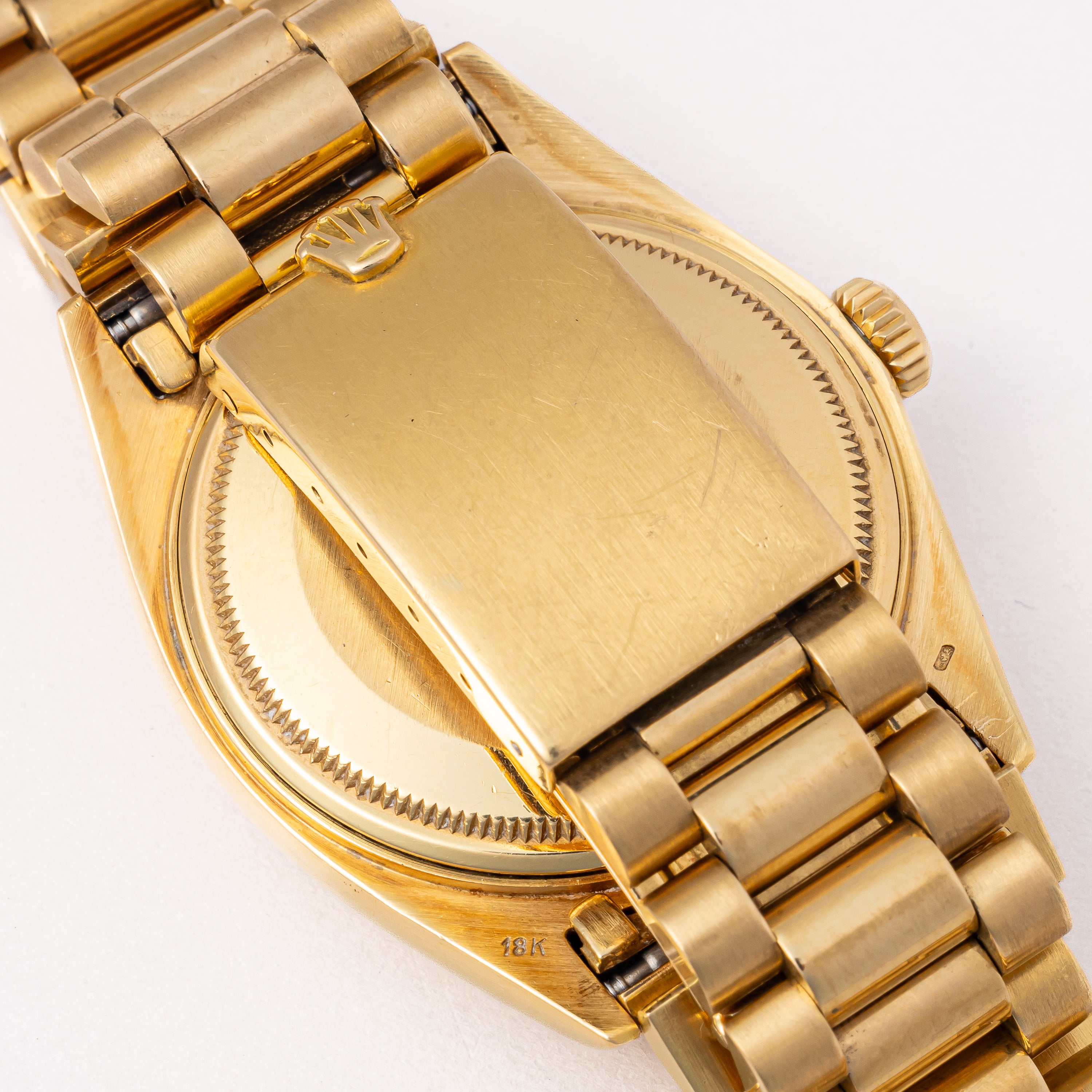 ロレックス デイデイト 1971年製 Ref.1803 18金無垢 シャンパンダイヤル 純正ブレス付き 夜光無し