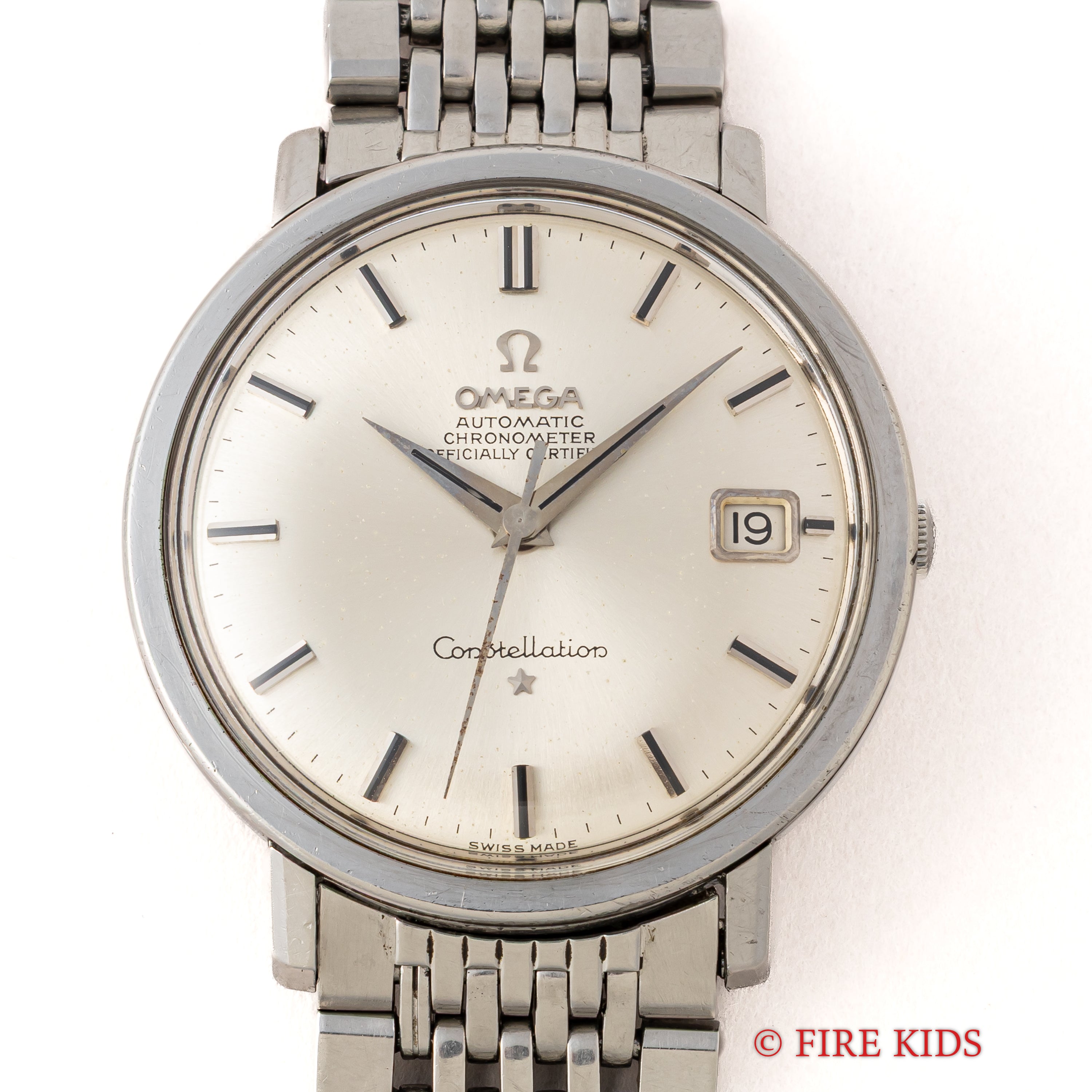 オメガ コンステレーション ラウンドケース 1963年製 自動巻クロノメーター Ref.168.004 純正ブレス付