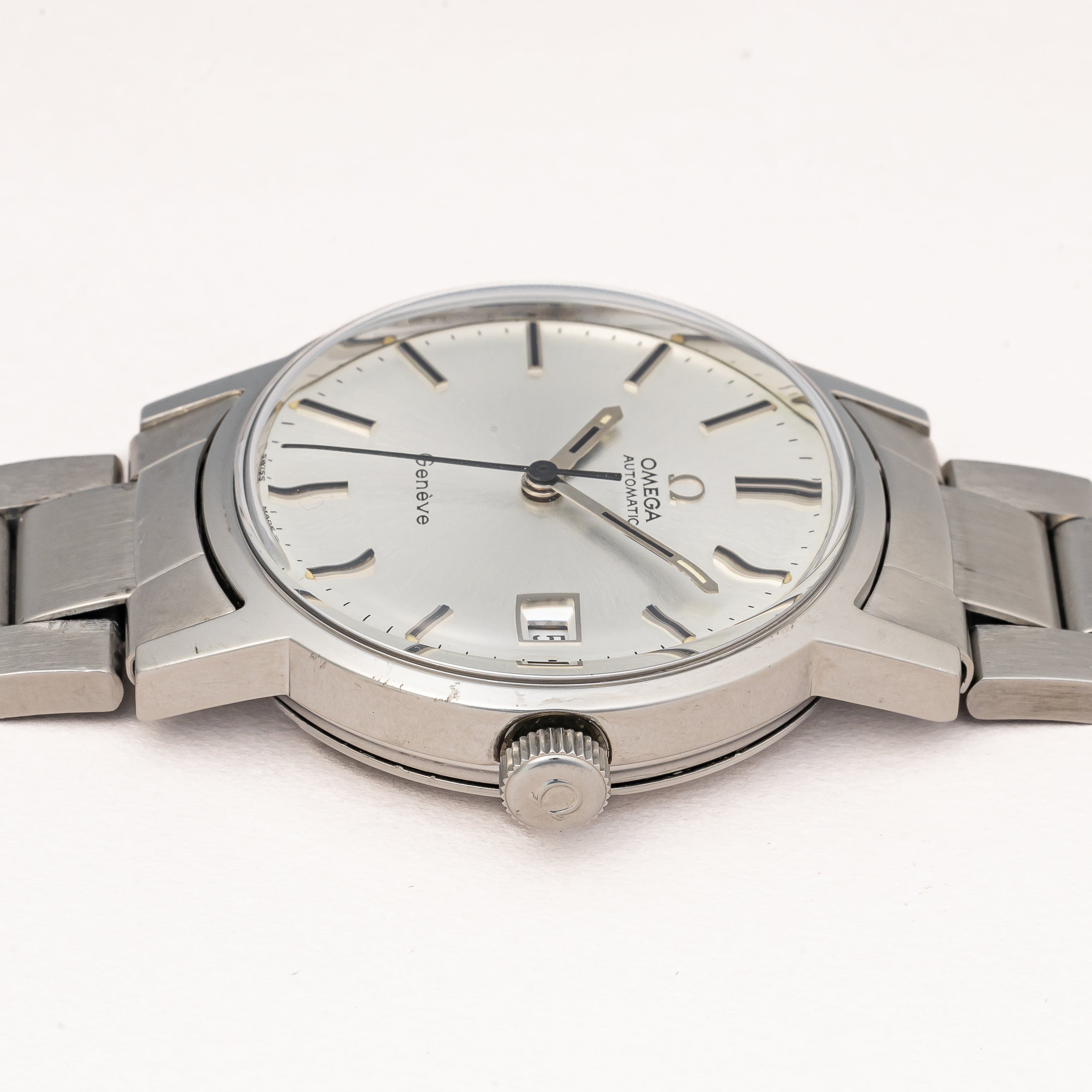 オメガ ジュネーブ 1972年製 Ref.166098 シルバーダイヤル ブレス付き