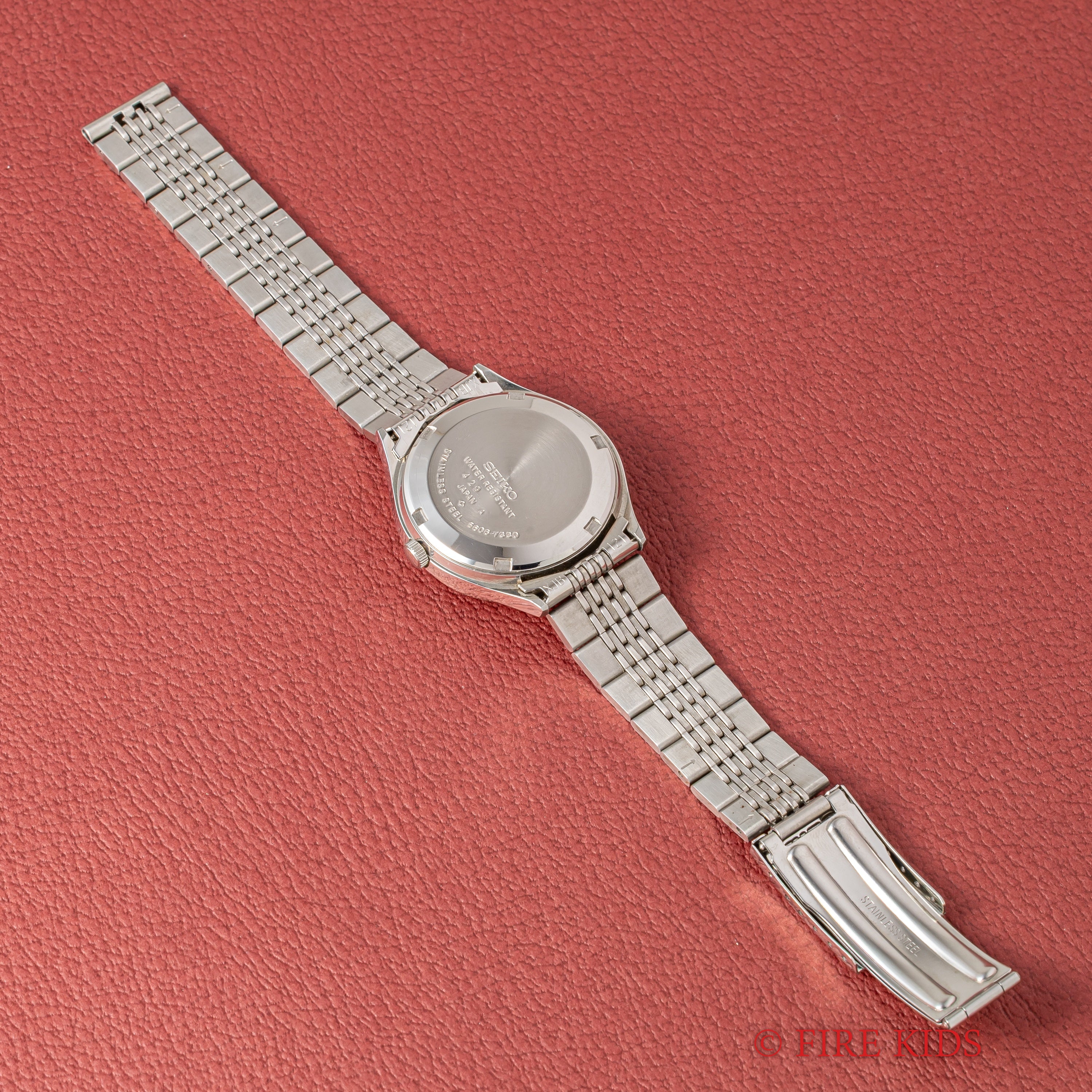 セイコー ロードマチック Ref.5606-7330 1974年製 カットガラス パープルダイヤル 純正ブレス タグ付き