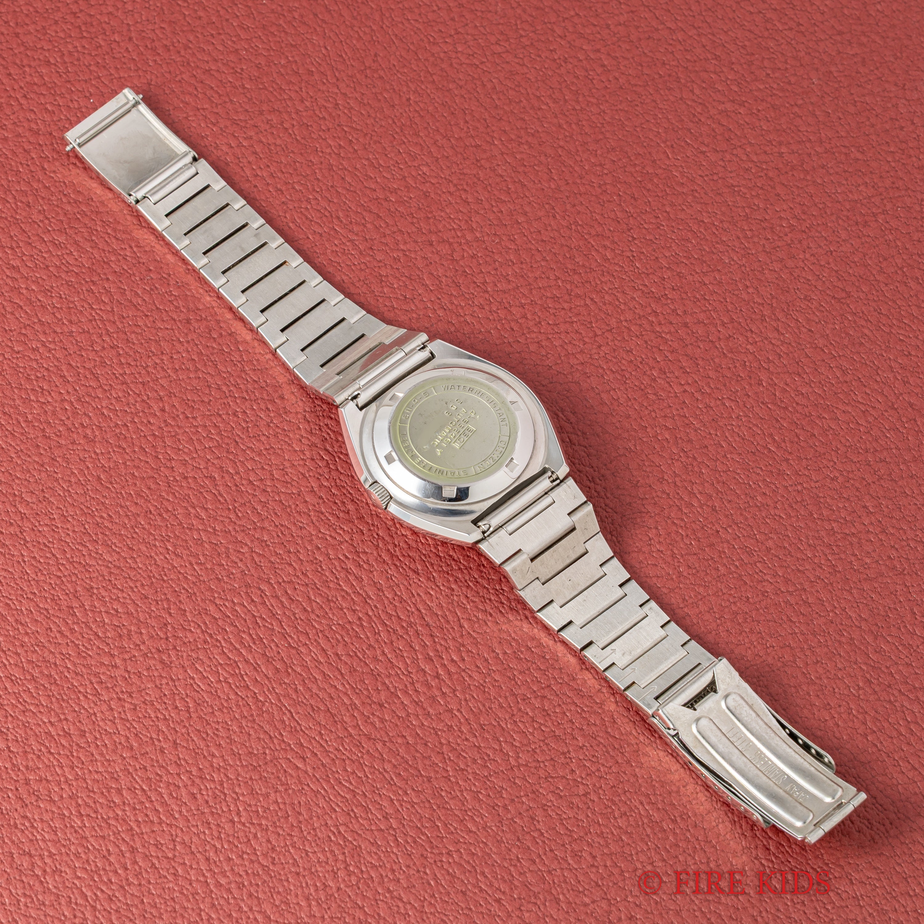 シチズン Ref.4-652461Y 1973年製 カットガラス グリーンダイヤル 純正ブレス 自動巻き デイデイト