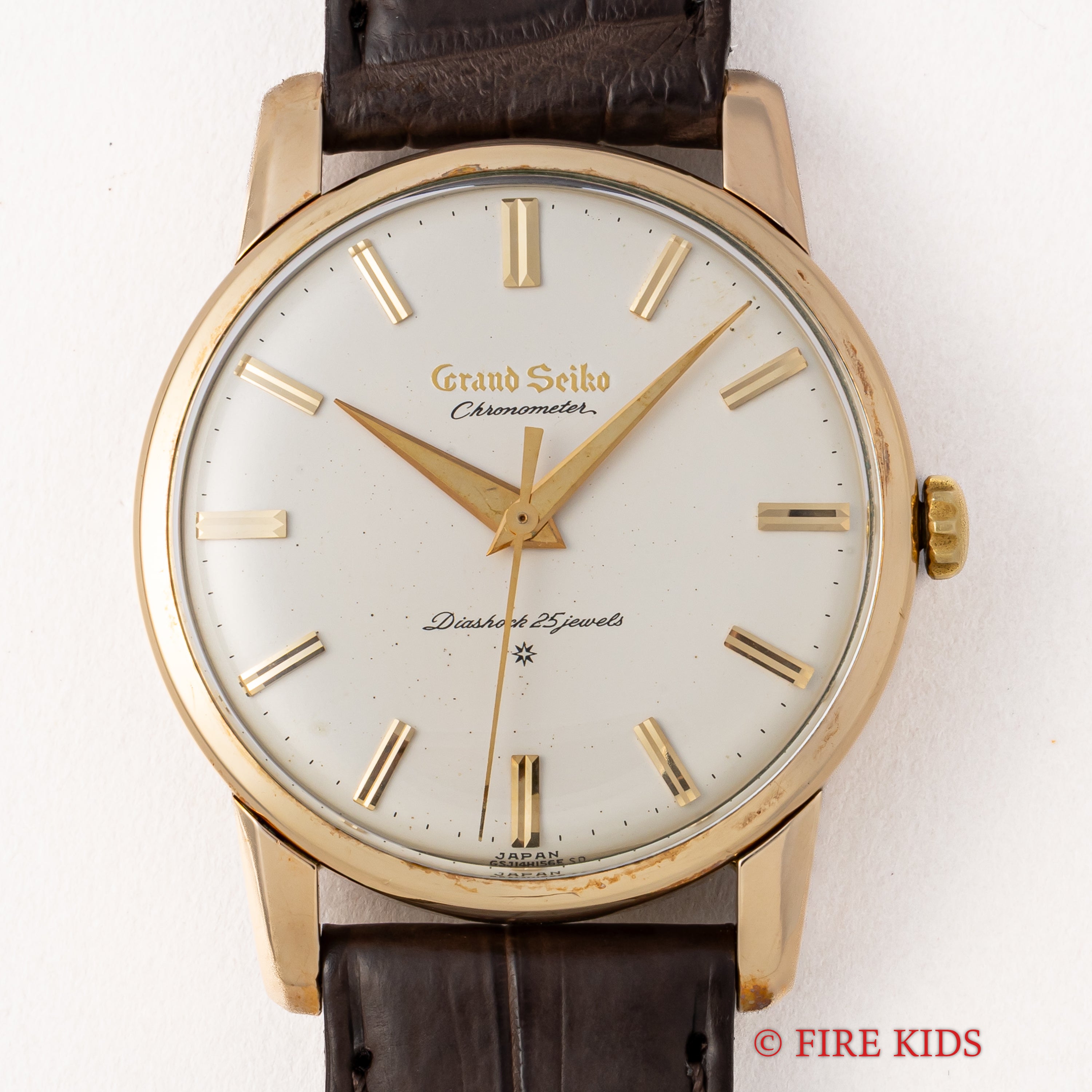 グランドセイコー ファーストモデル 1962年製 Ref.J14070E GS アップライトダイヤル メーカー修理明細