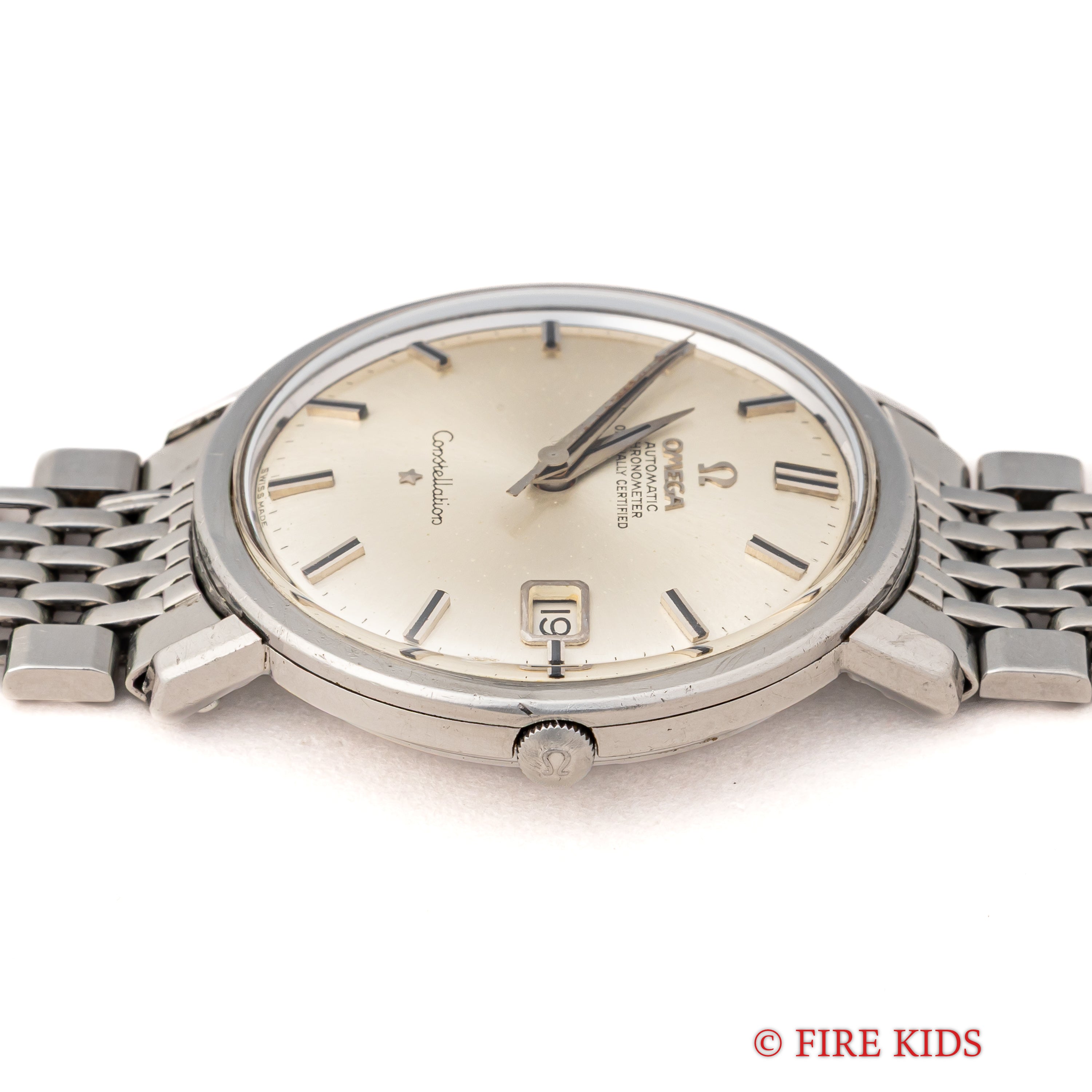 オメガ コンステレーション ラウンドケース 1963年製 自動巻クロノメーター Ref.168.004 純正ブレス付