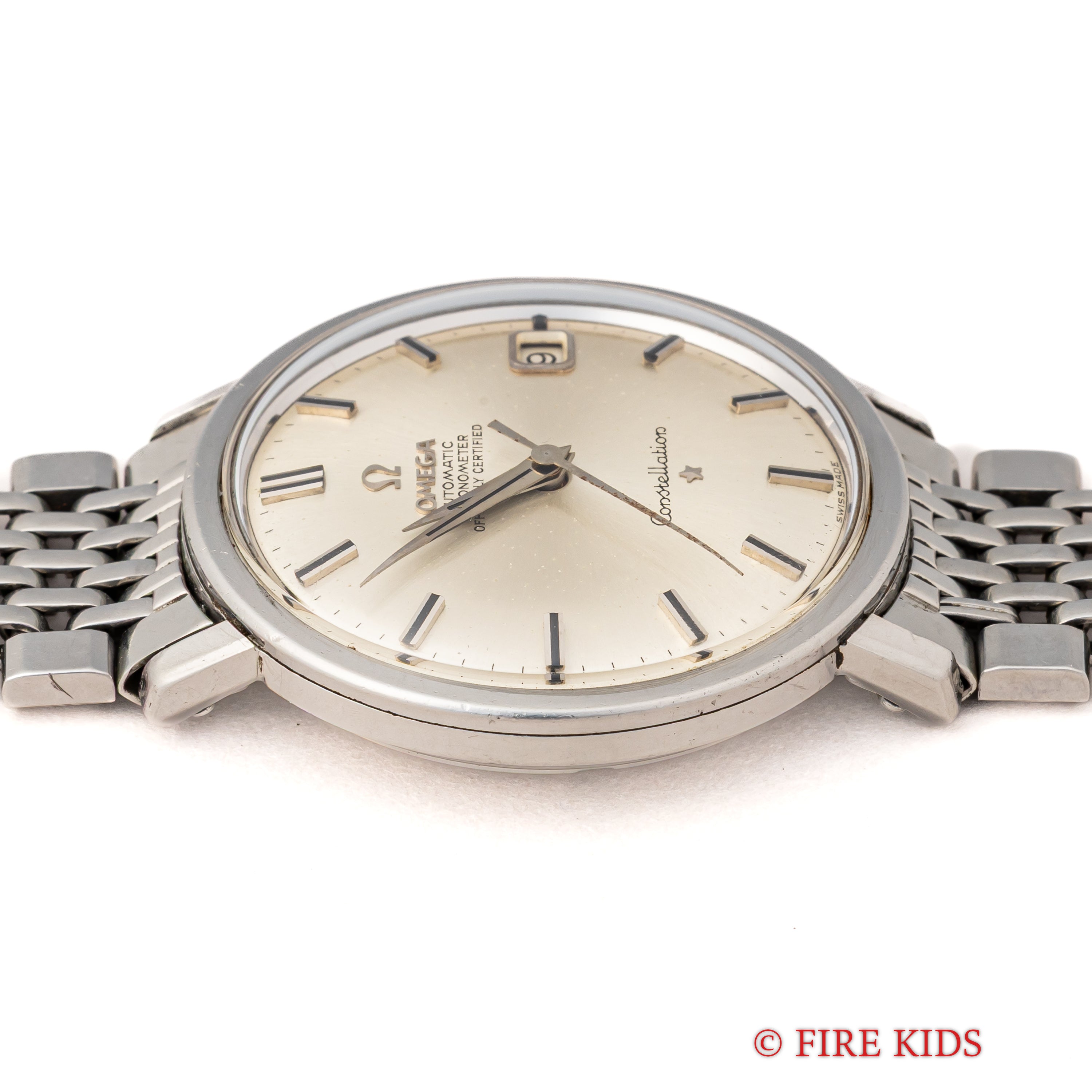 オメガ コンステレーション ラウンドケース 1963年製 自動巻クロノメーター Ref.168.004 純正ブレス付