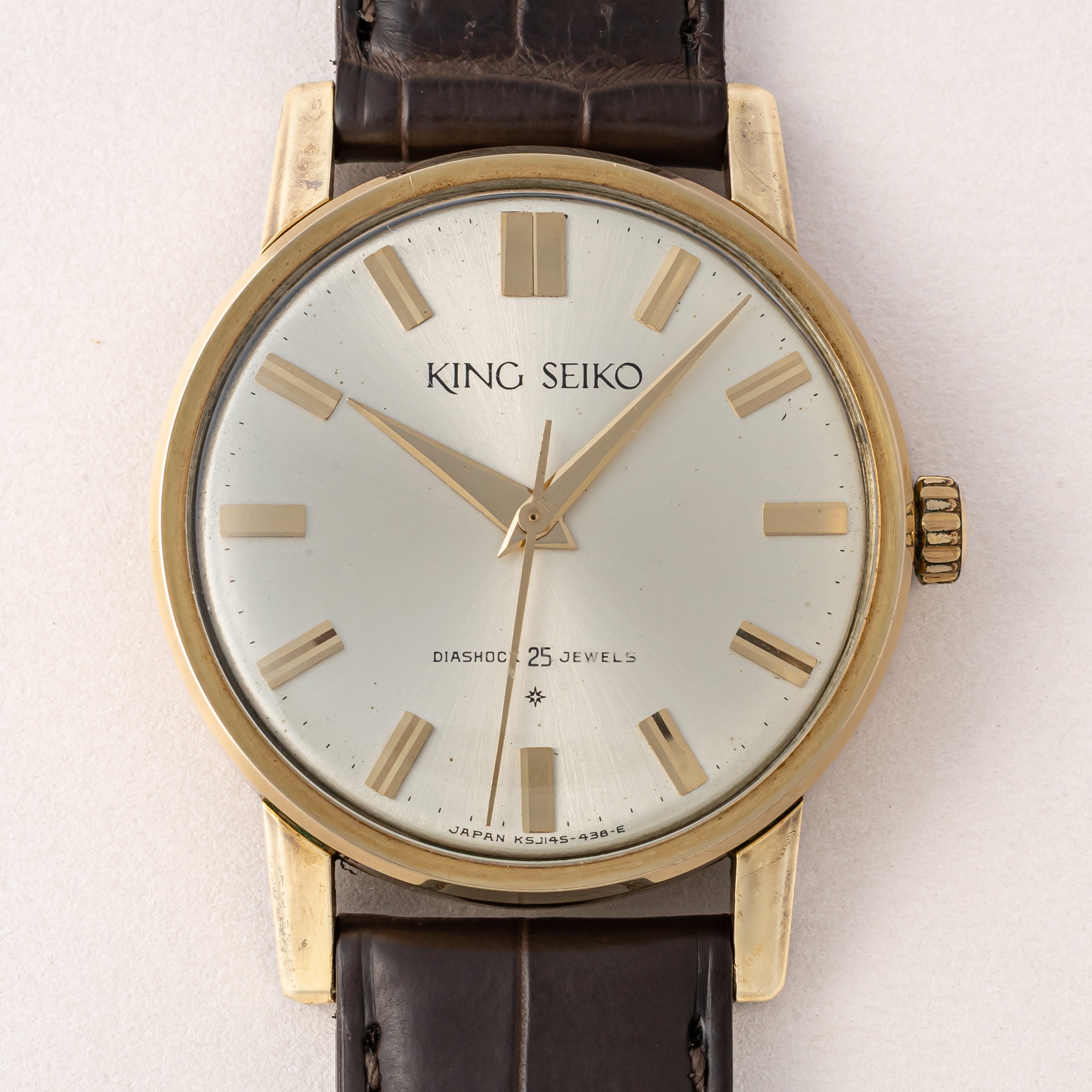 キングセイコー ファーストモデル 1962年製 Ref.J14102E 金張り SDダイヤル 手巻き