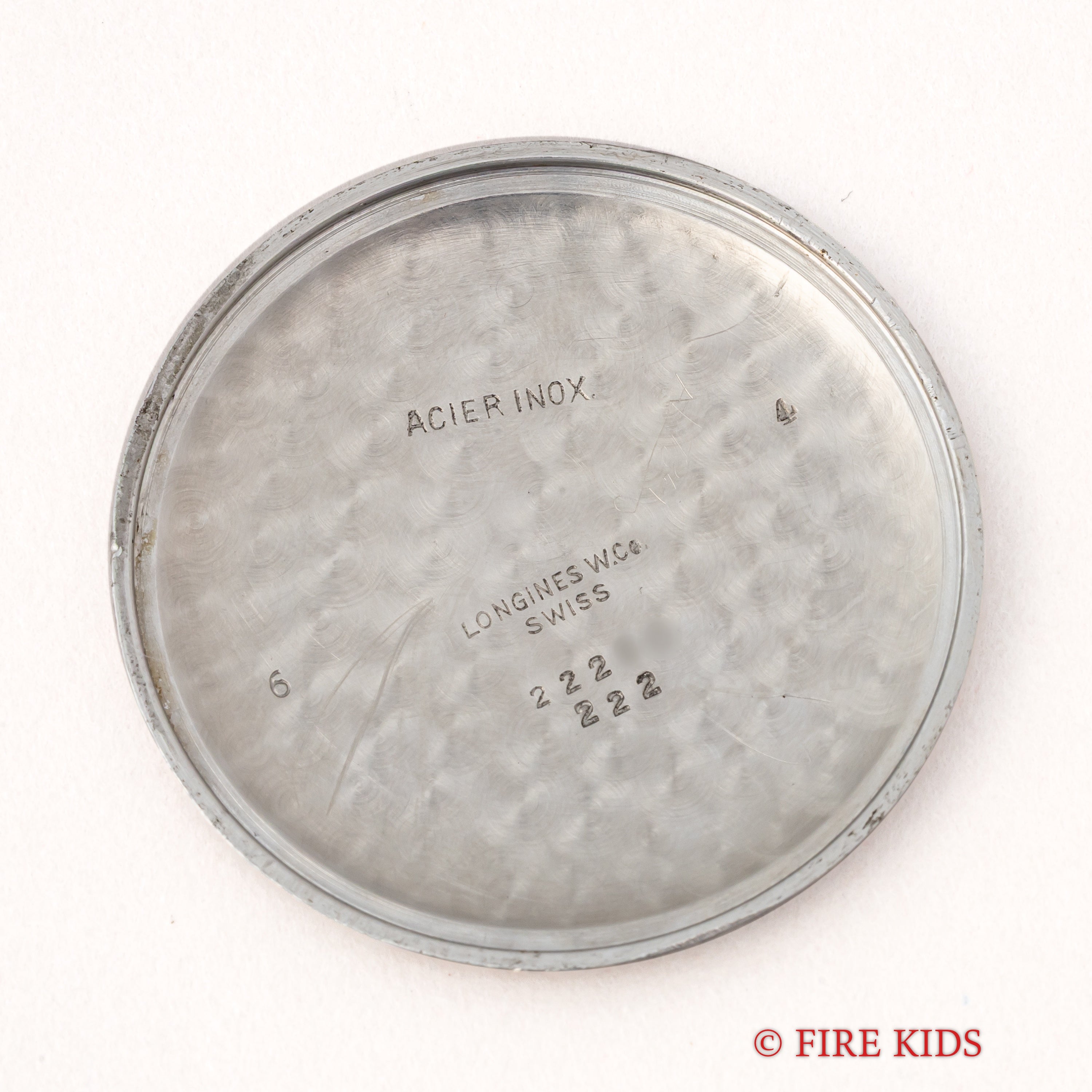 ロンジン ラウンドケース 手巻き スモールセコンド 1940年代 ピンクアラビアダイヤル