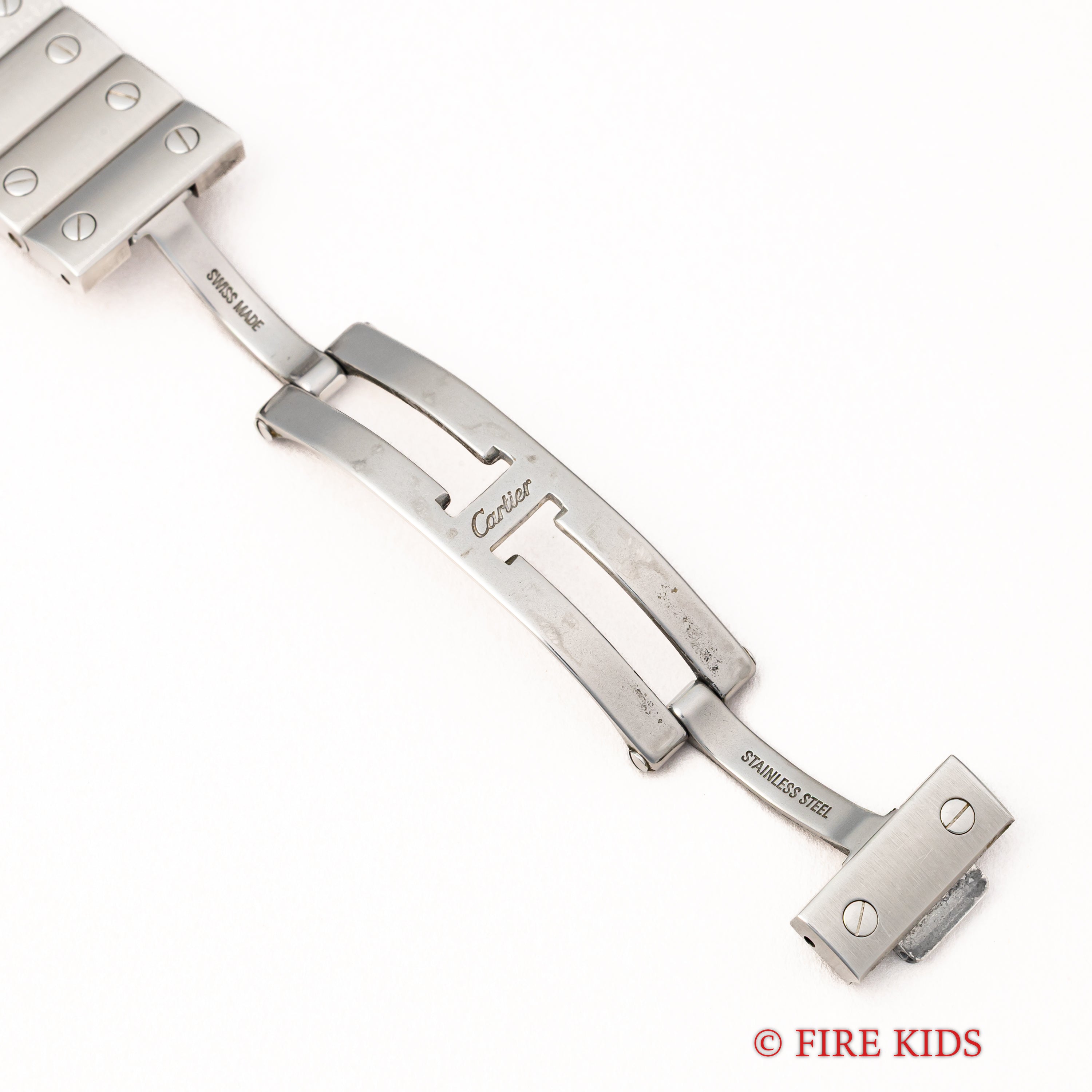 カルティエ サントスガルべ LMサイズ 自動巻き 2002年製 SIHH2000本限定モデル グレーダイヤル