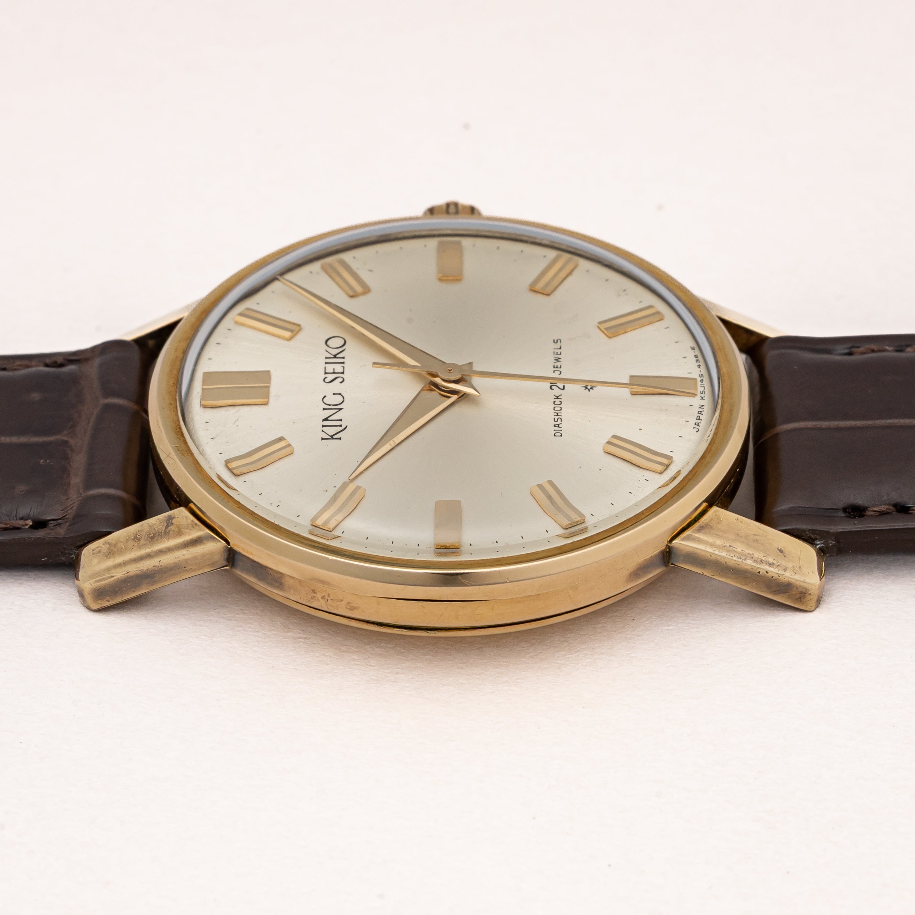 キングセイコー ファーストモデル 1962年製 Ref.J14102E 金張り SDダイヤル 手巻き