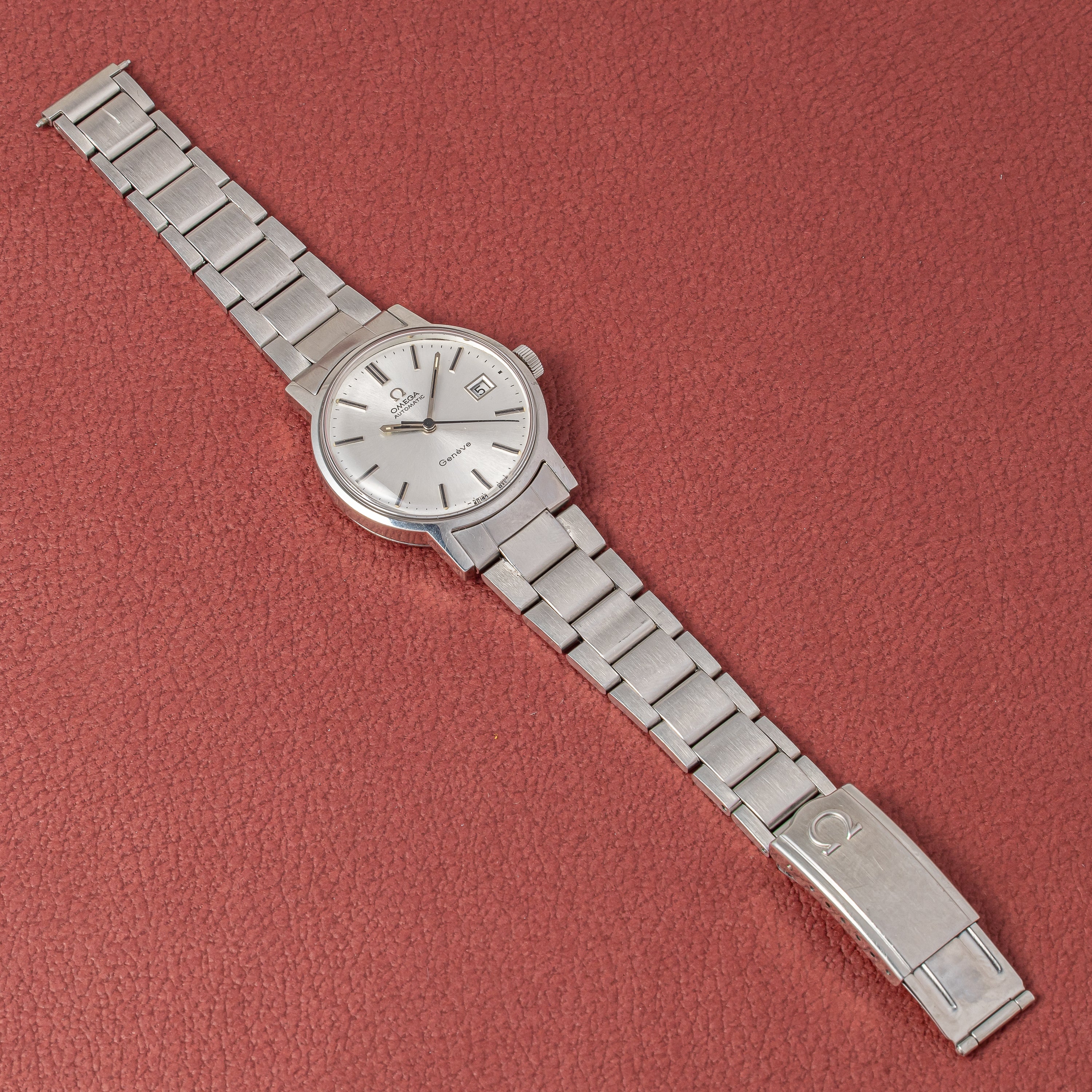 オメガ ジュネーブ 1972年製 Ref.166098 シルバーダイヤル ブレス付き