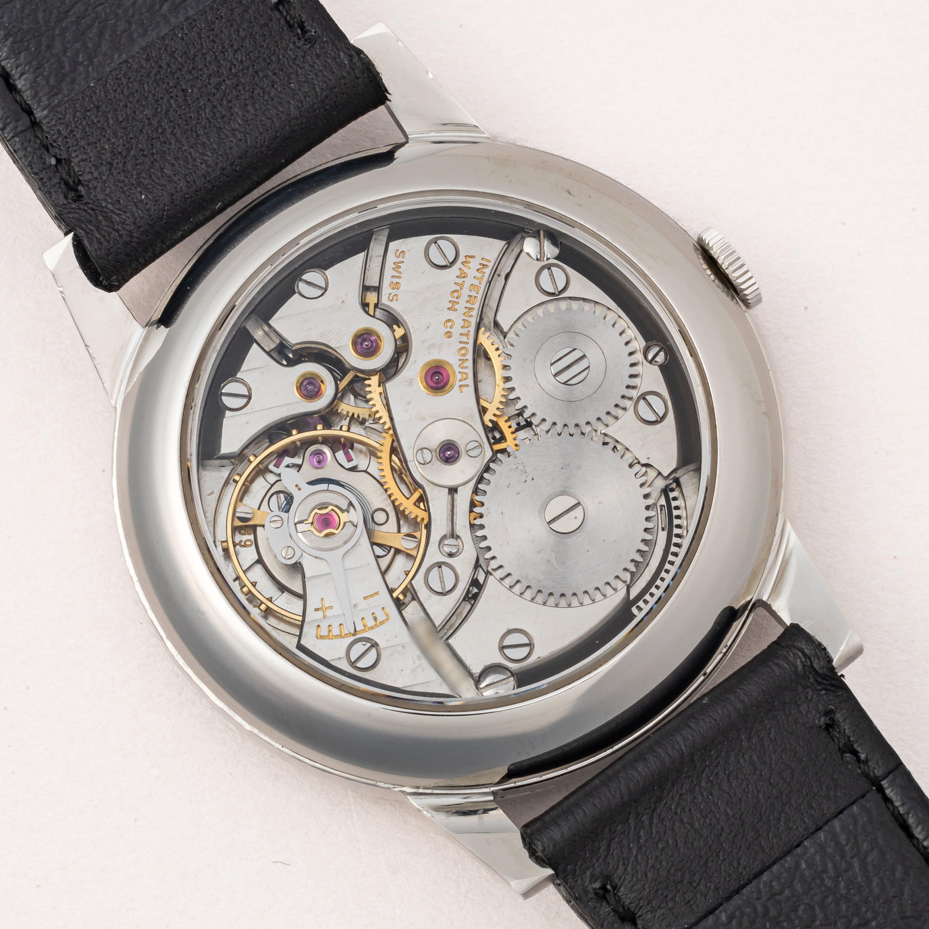 IWC ラウンドモデル 手巻き Cal.89 1965年製 裏スケルトン オリジナル裏蓋付き