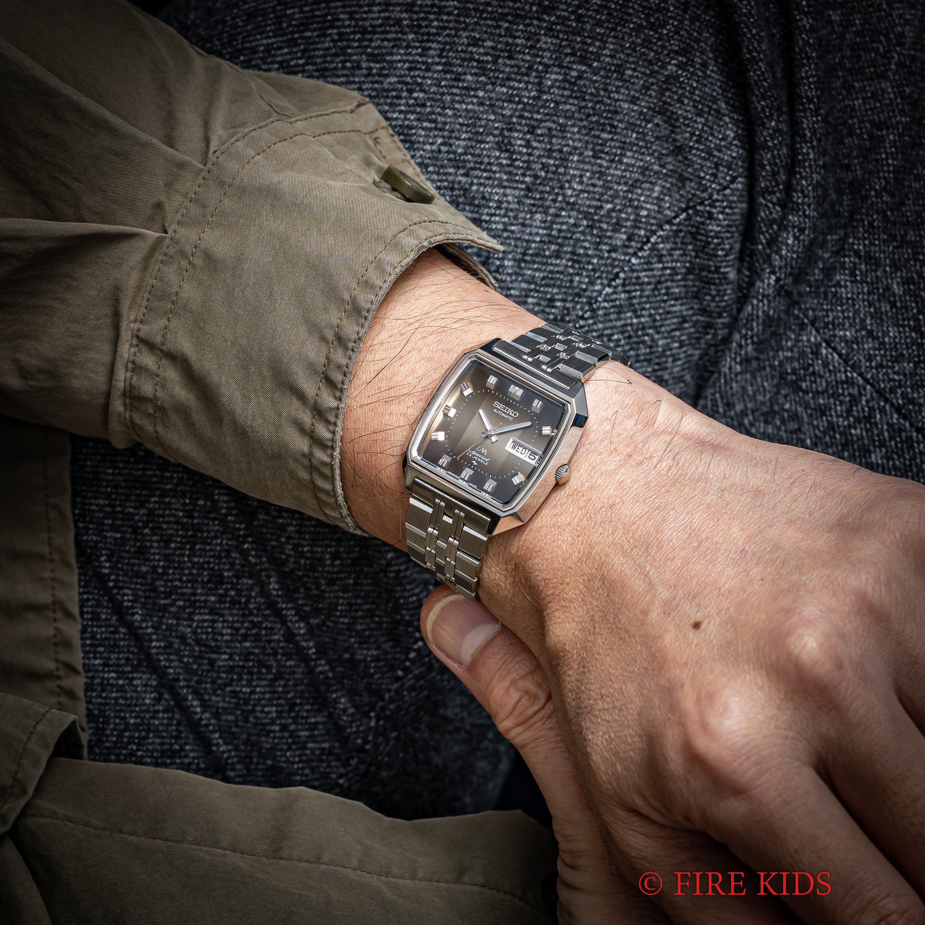 セイコー ロードマチック スペシャル 1972年製 未使用品 スクエアケース グラデーション文字盤 自動巻 純正ブレス