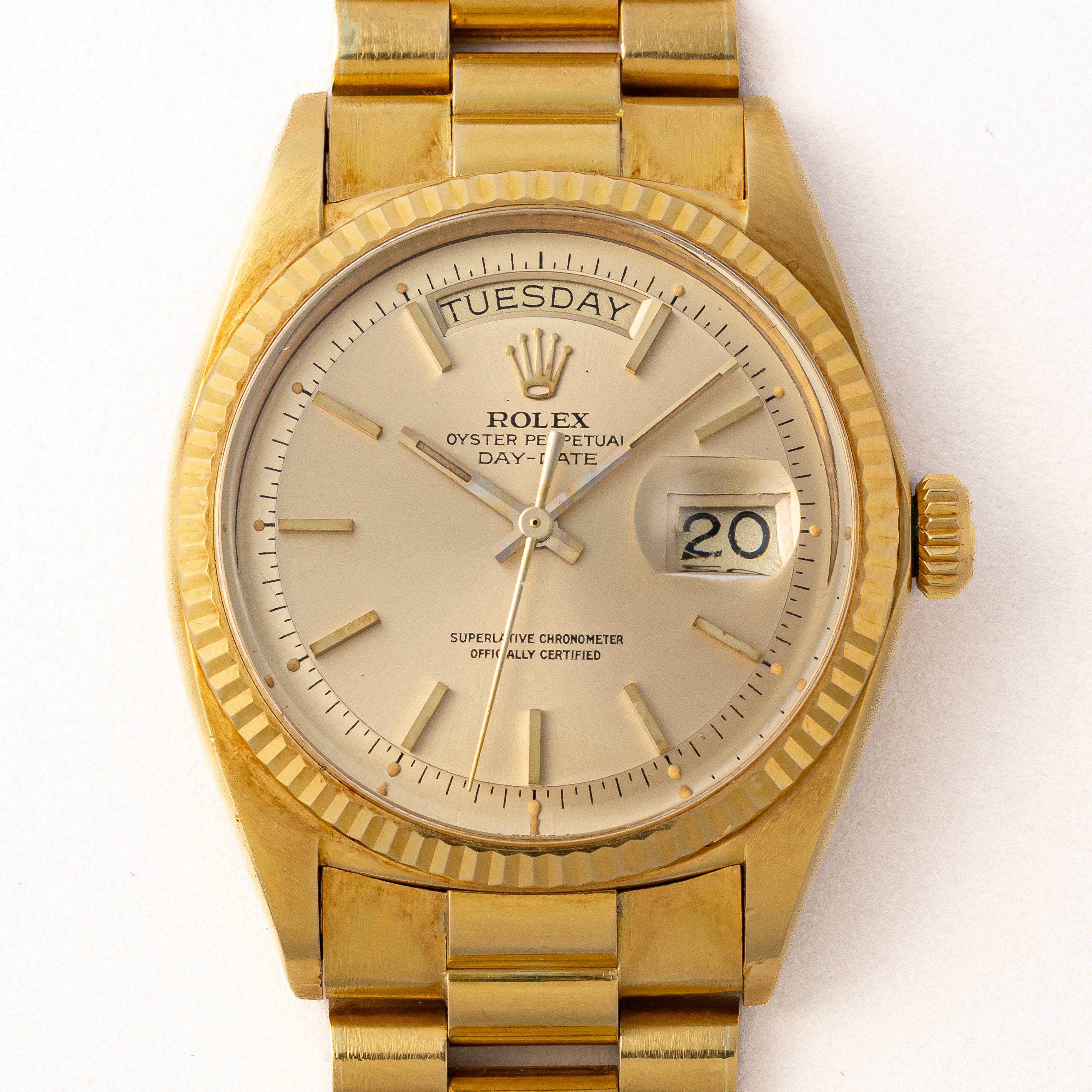 ロレックス デイデイト 1972年製 18金イエローゴールド Ref.1803 シャンパンゴールドダイヤル