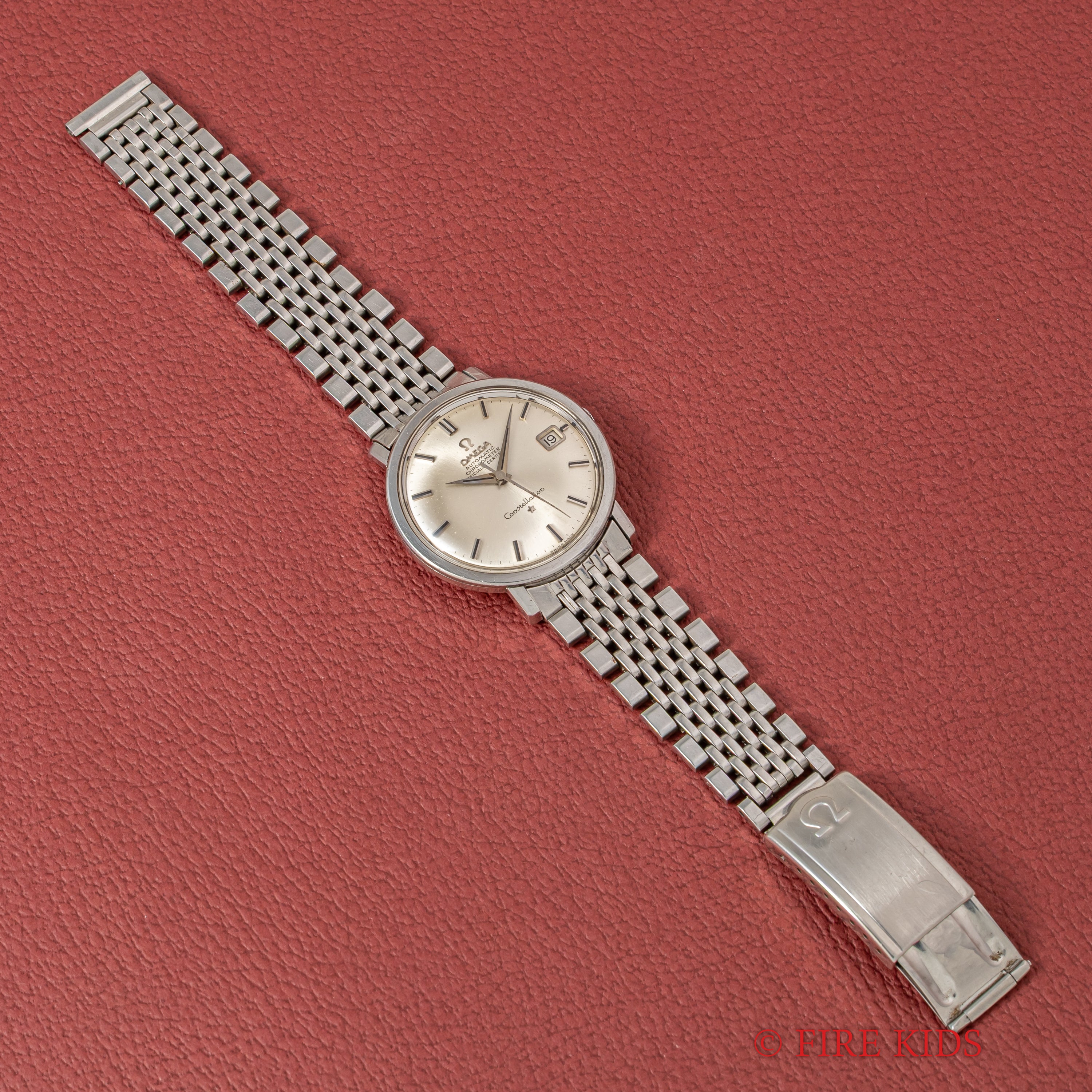 オメガ コンステレーション ラウンドケース 1963年製 自動巻クロノメーター Ref.168.004 純正ブレス付