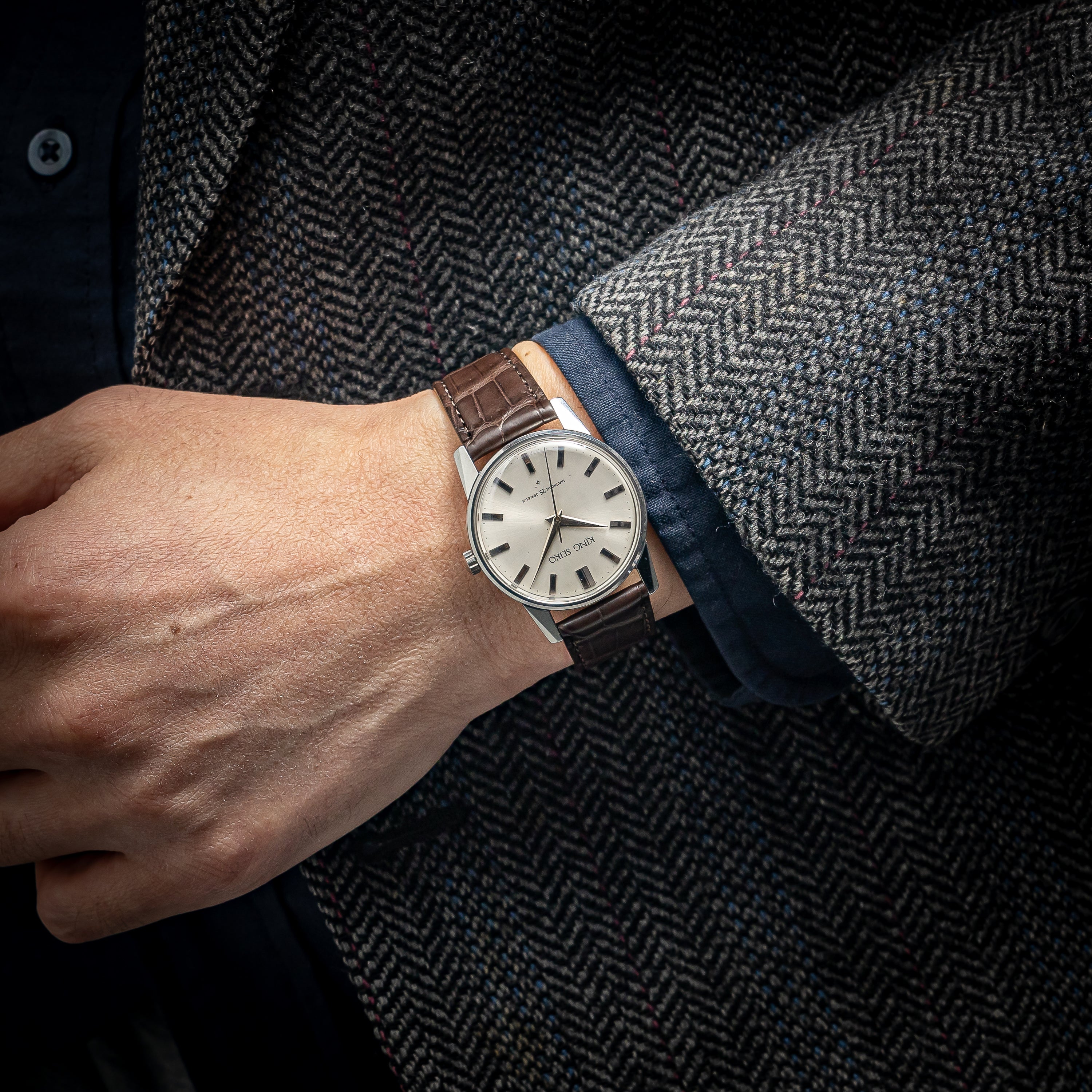 キングセイコー ファーストモデル SDダイヤル 1963年製 Ref.15034KS ステンレスケース 手巻き