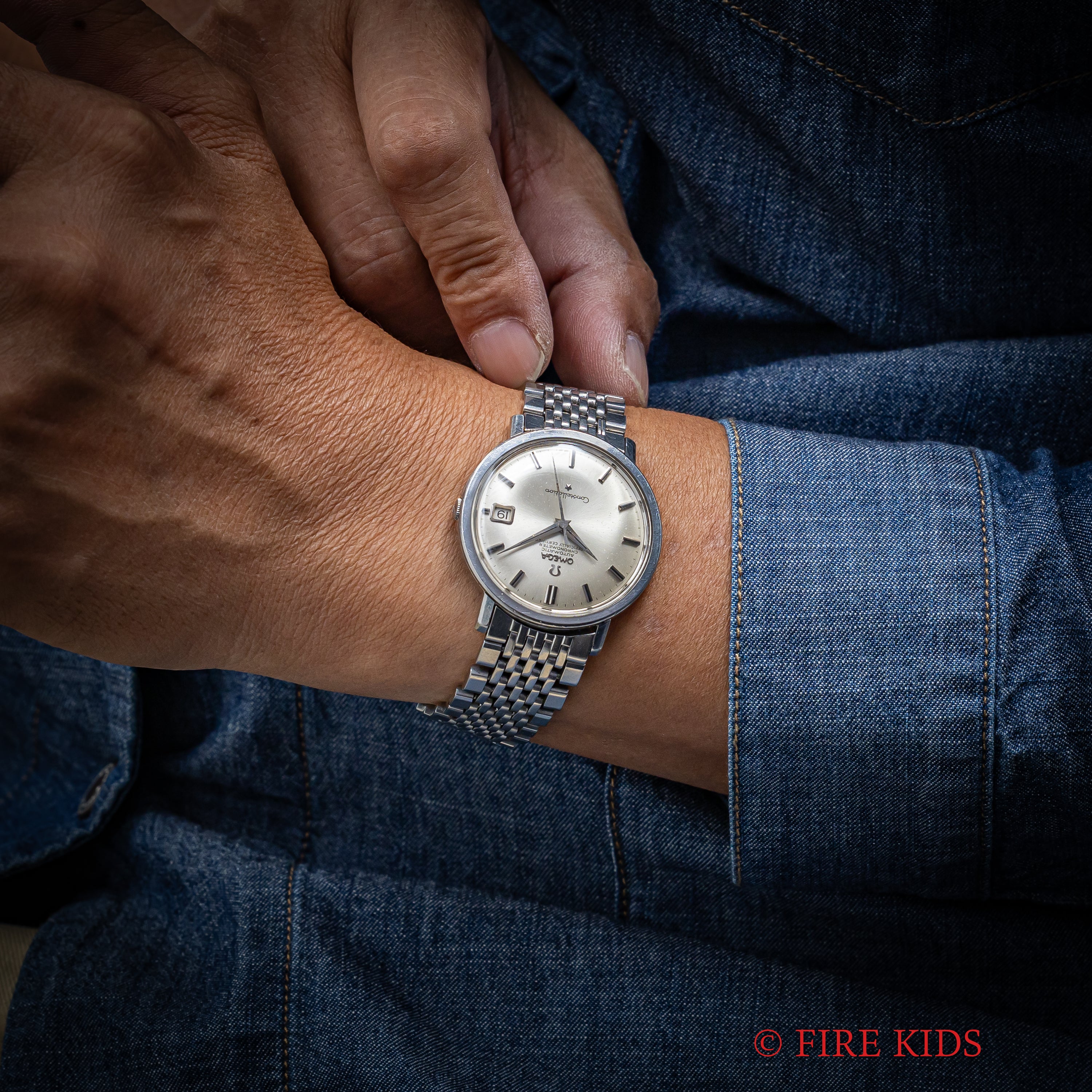 オメガ コンステレーション ラウンドケース 1963年製 自動巻クロノメーター Ref.168.004 純正ブレス付