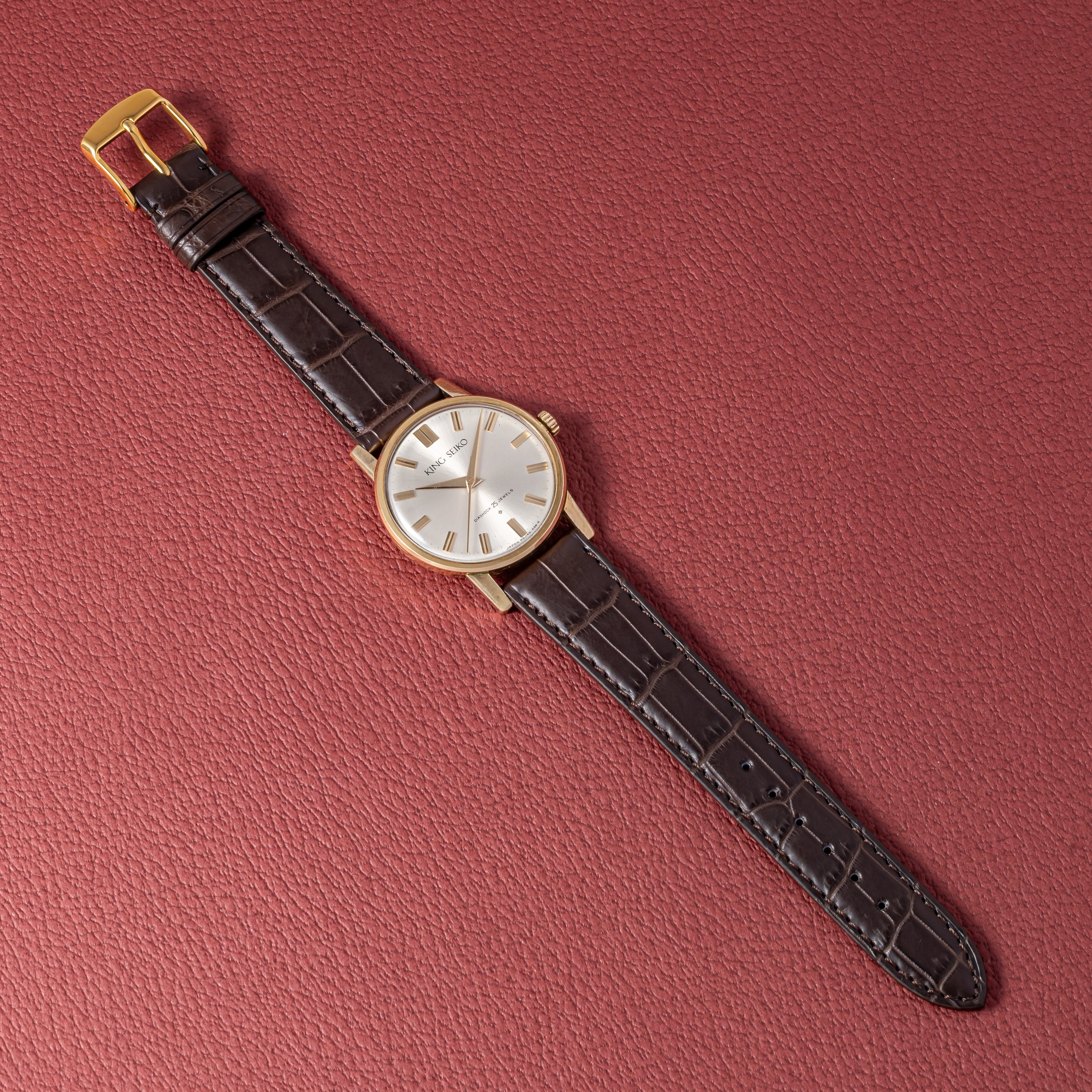 キングセイコー ファーストモデル 1962年製 Ref.J14102E 金張り SDダイヤル 手巻き