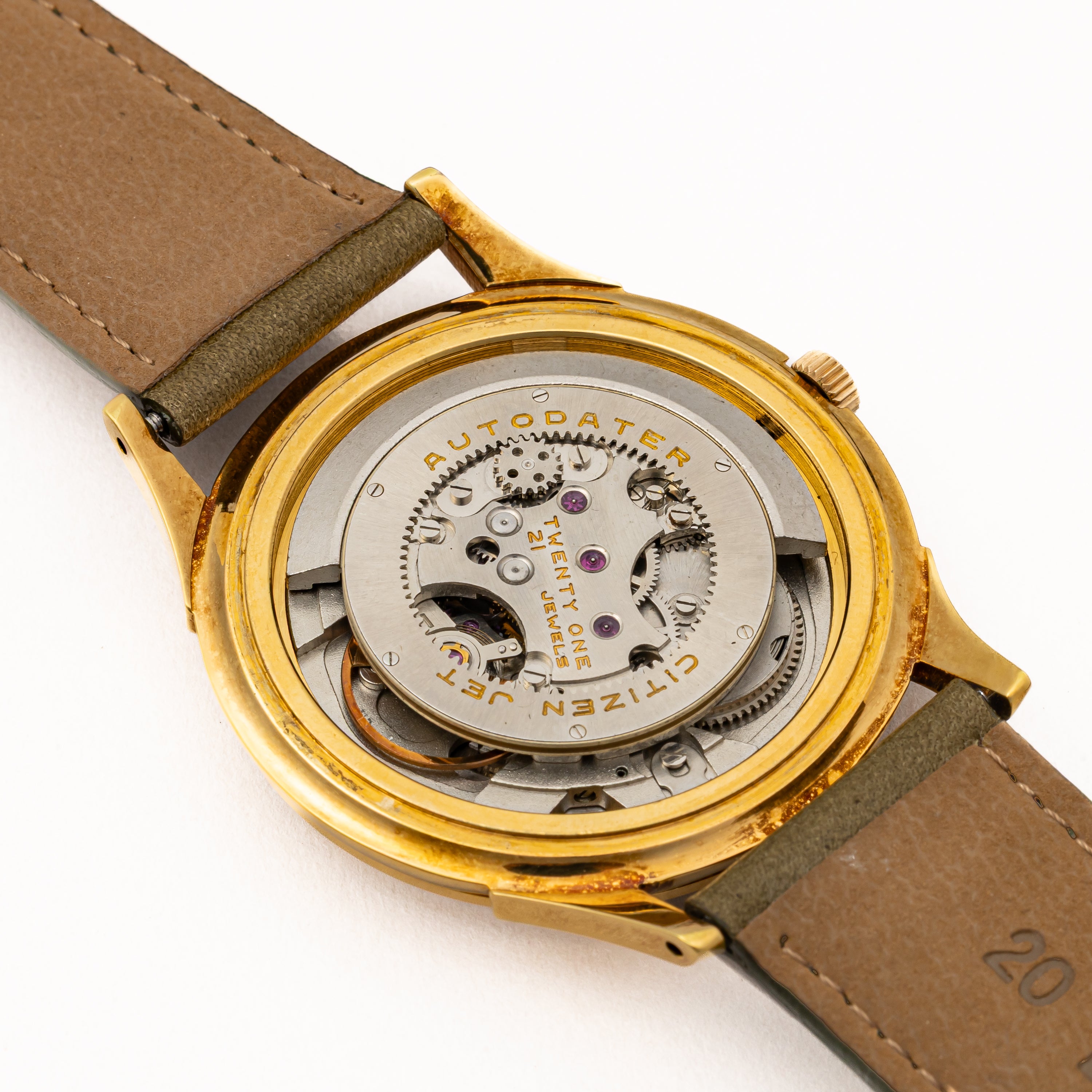 シチズン ジェット オートデーター 38mmケース 自動巻き 21石 1963年製 Ref.AD515703