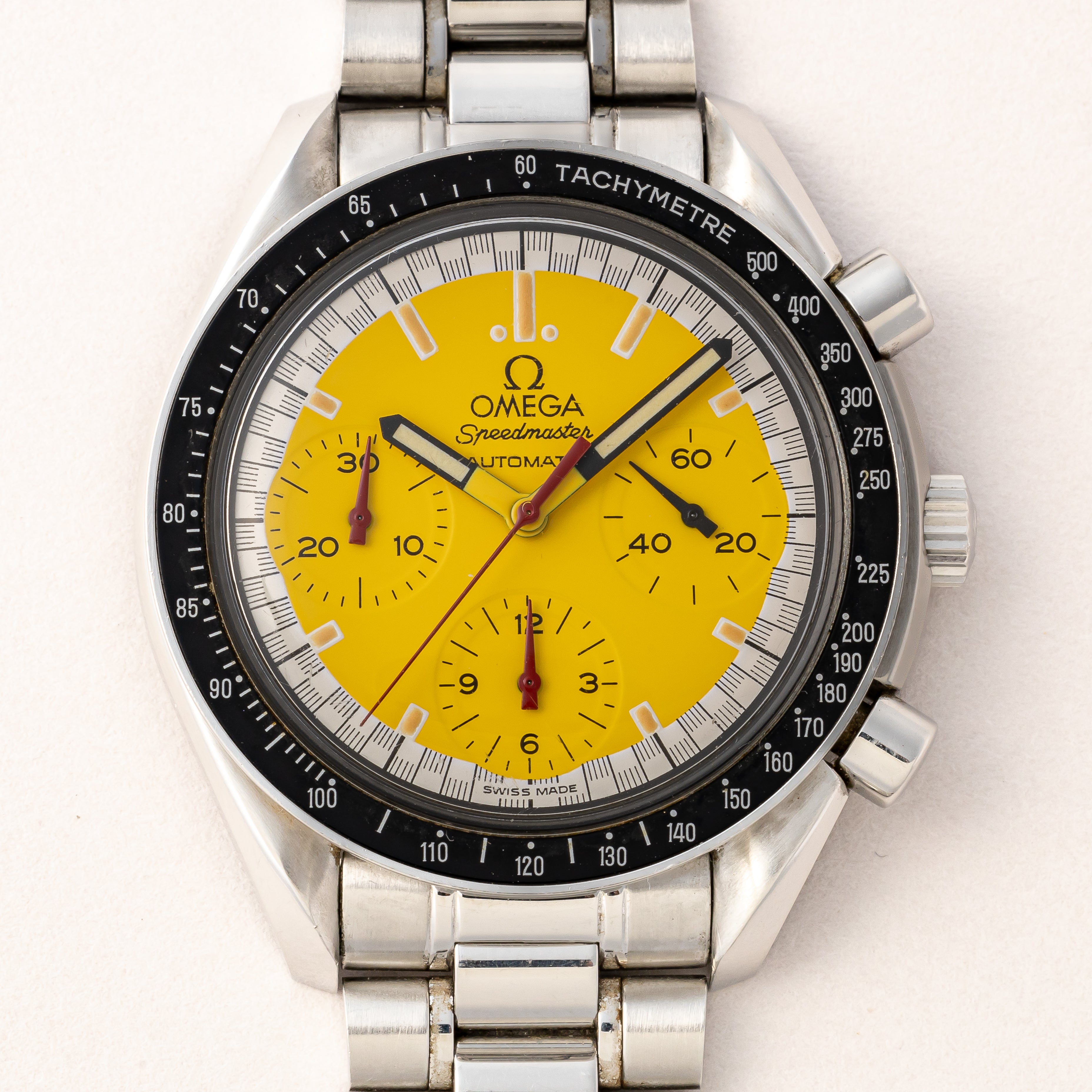 オメガ スピードマスター レーシング 1996年~1998年製 シューマッハ Ref.3510.12 イエローダイヤル