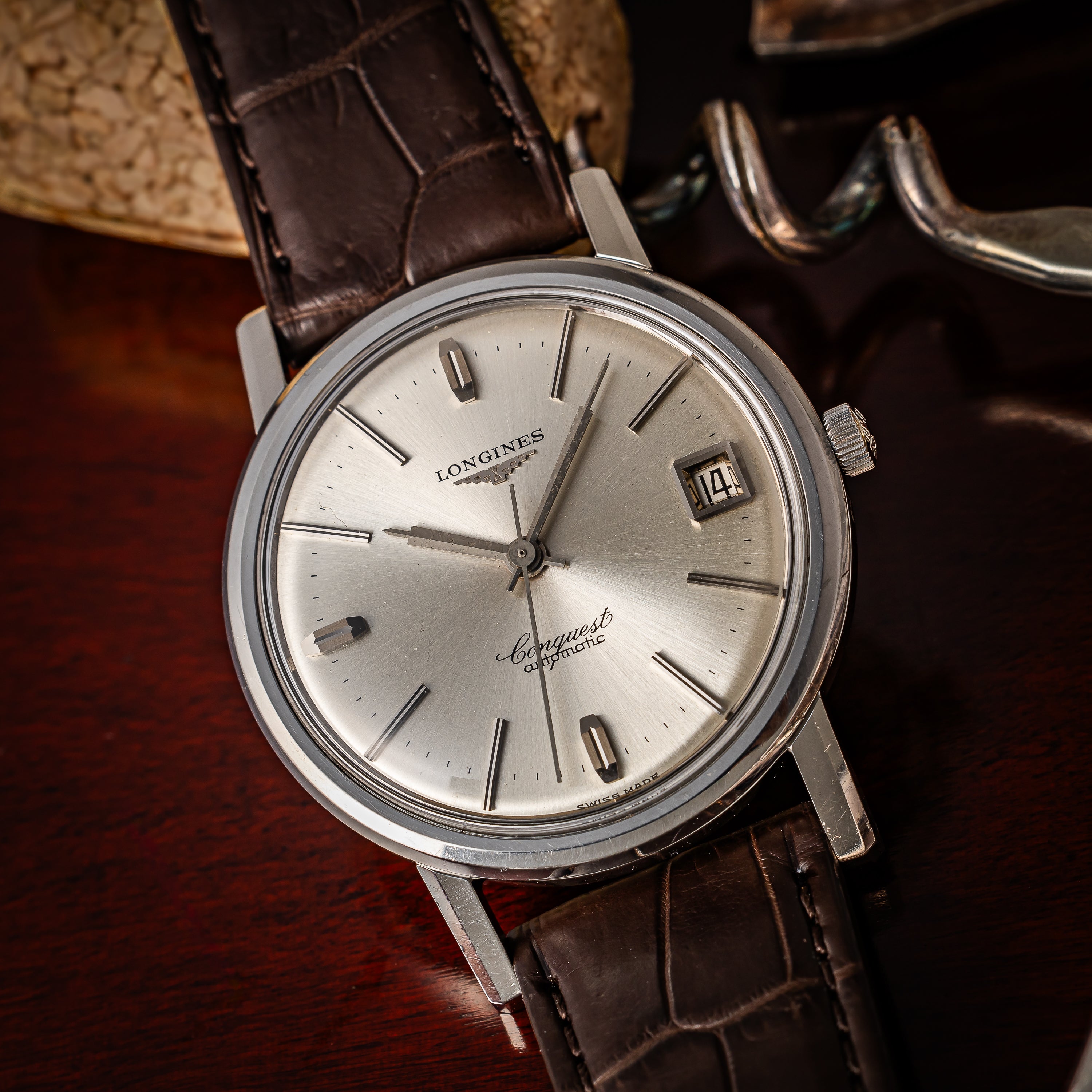 LONGINES コンクエスト 1966年製 箱、ギャラ付 Cal.291 自動巻き