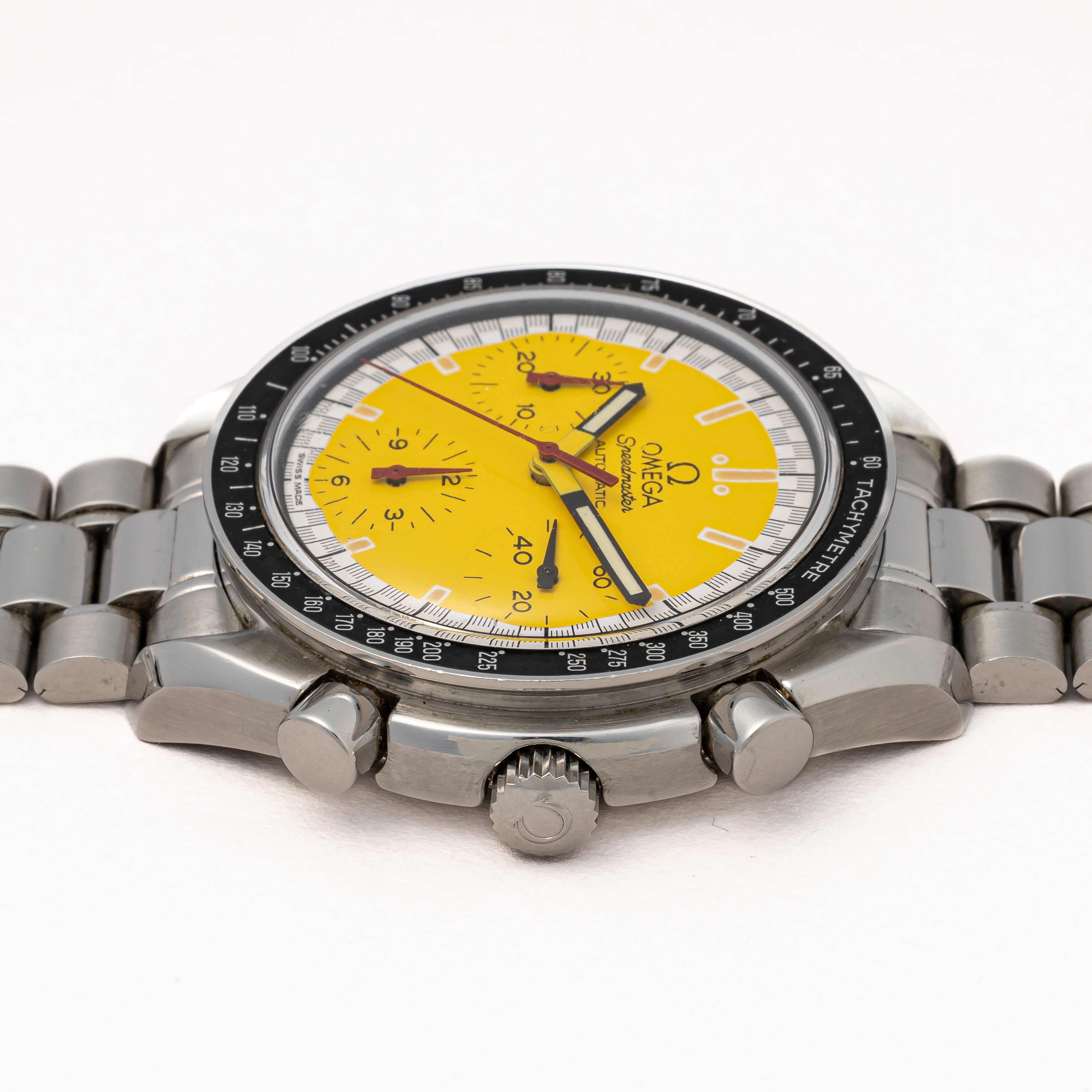 オメガ スピードマスター レーシング 1996年~1998年製 シューマッハ Ref.3510.12 イエローダイヤル
