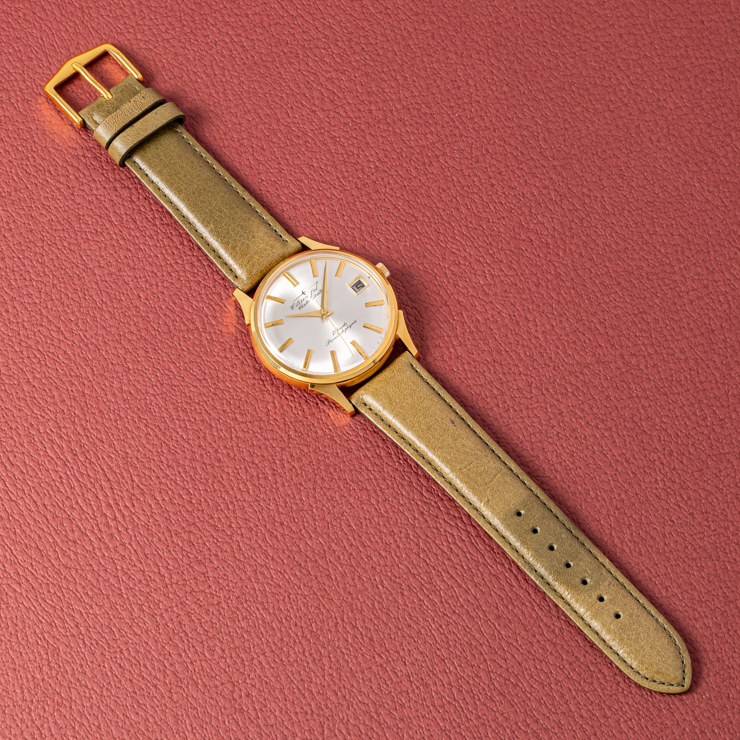 シチズン ジェット オートデーター 38mmケース 自動巻き 21石 1963年製 Ref.AD515703